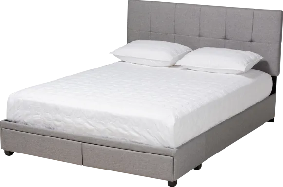 Wizarddale Light Gray Queen Storage Bed