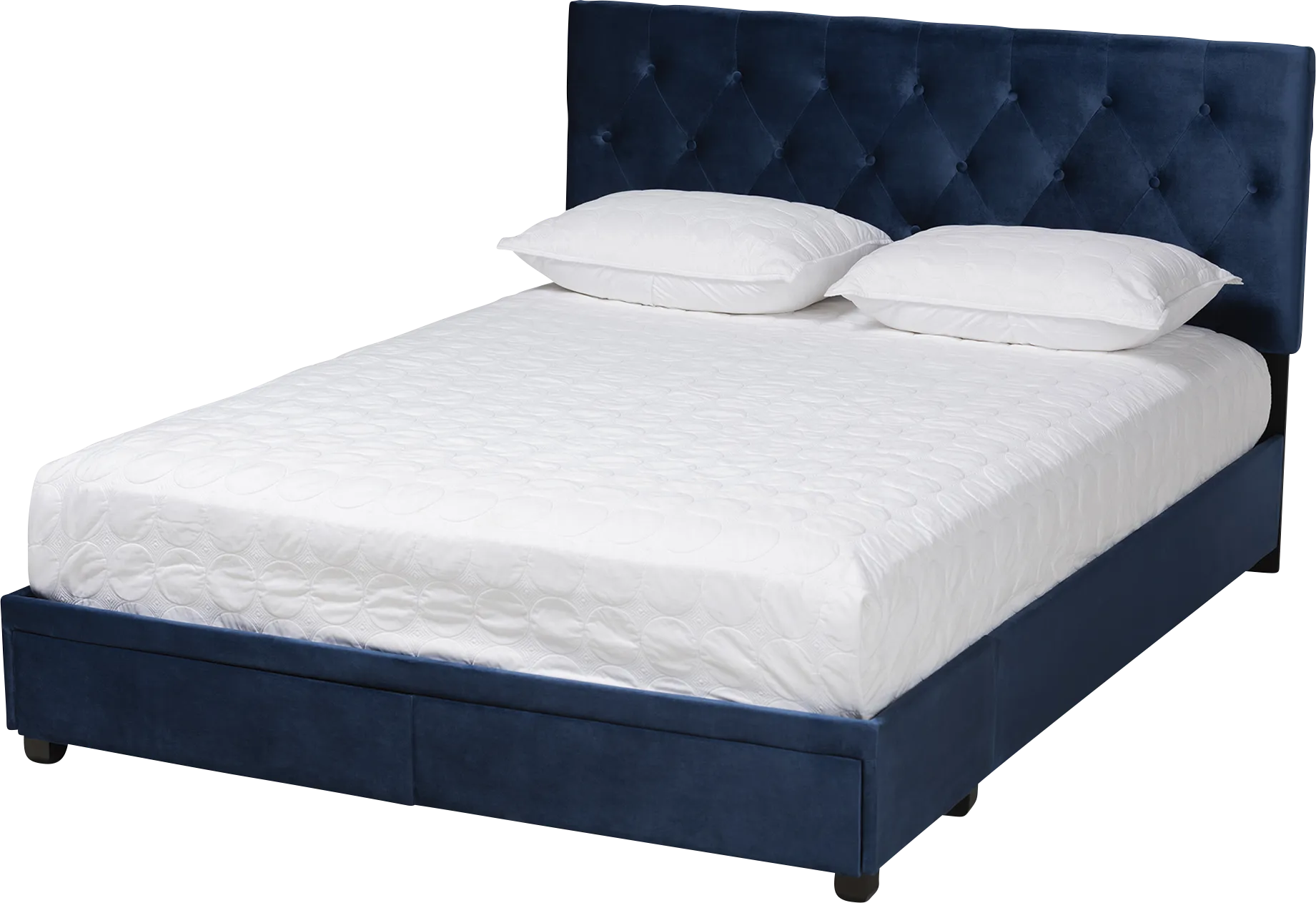 Tigertube Navy Queen Storage Bed - Thumbnail - Image 1