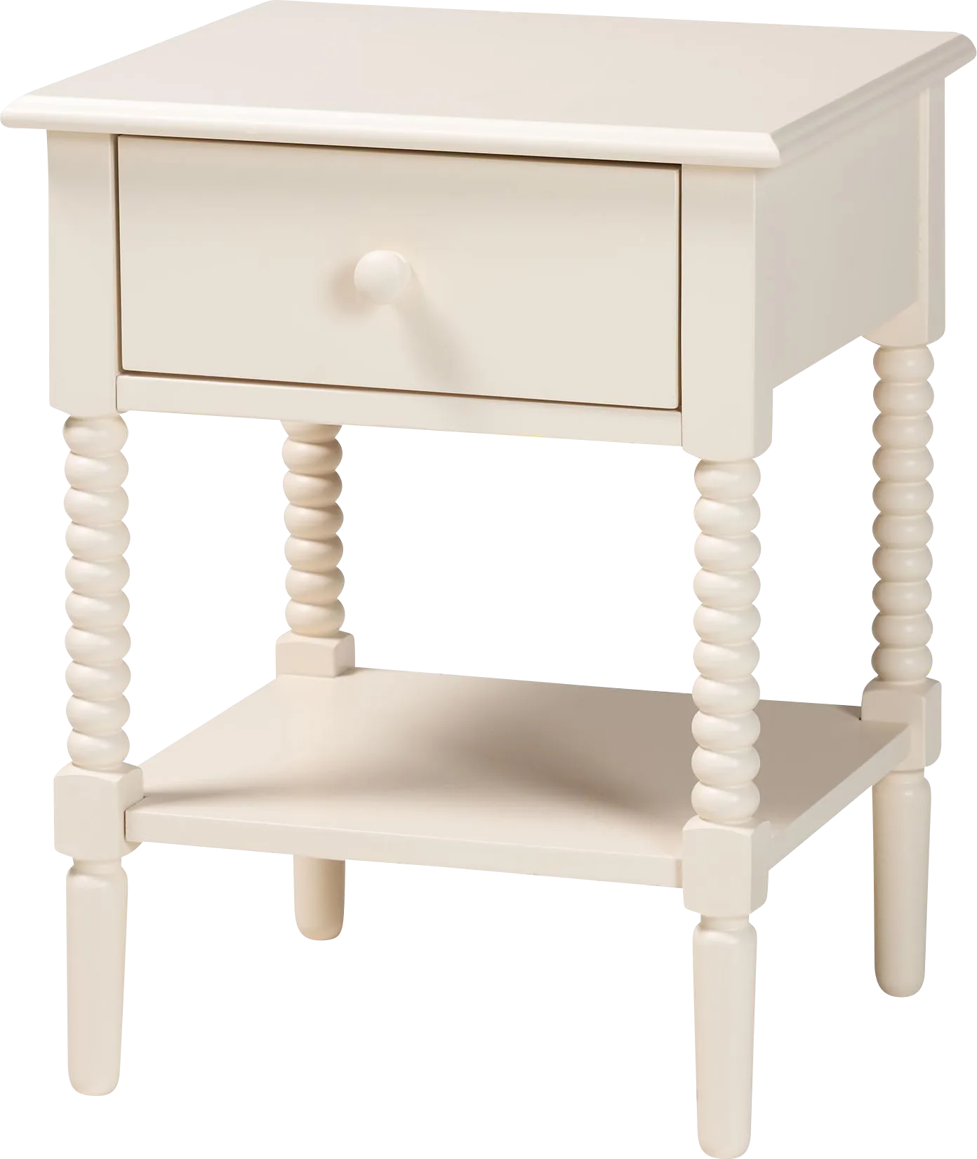 Jetexe Ivory Nightstand - Thumbnail - Image 1