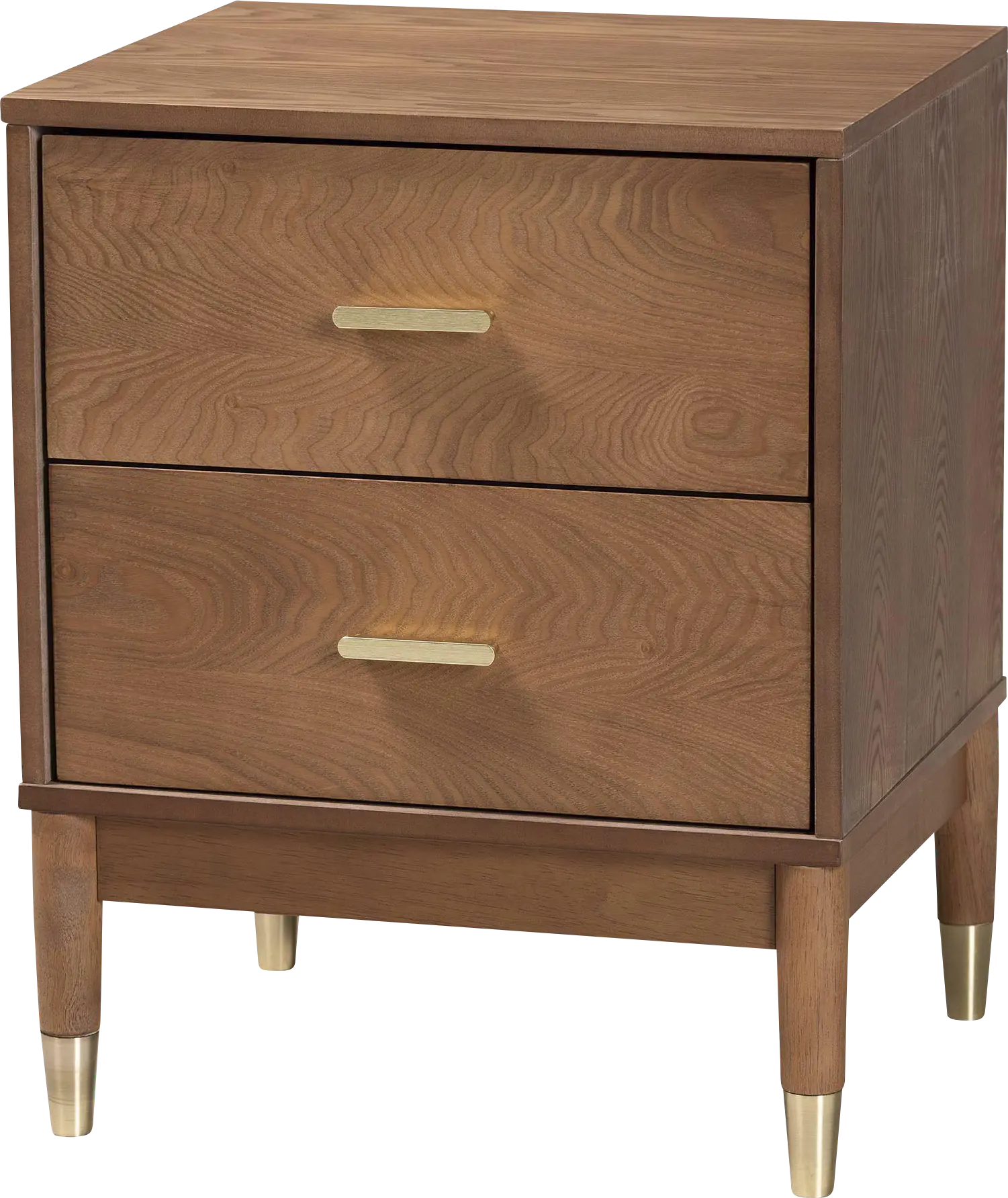 Crystalsys Brown Nightstand