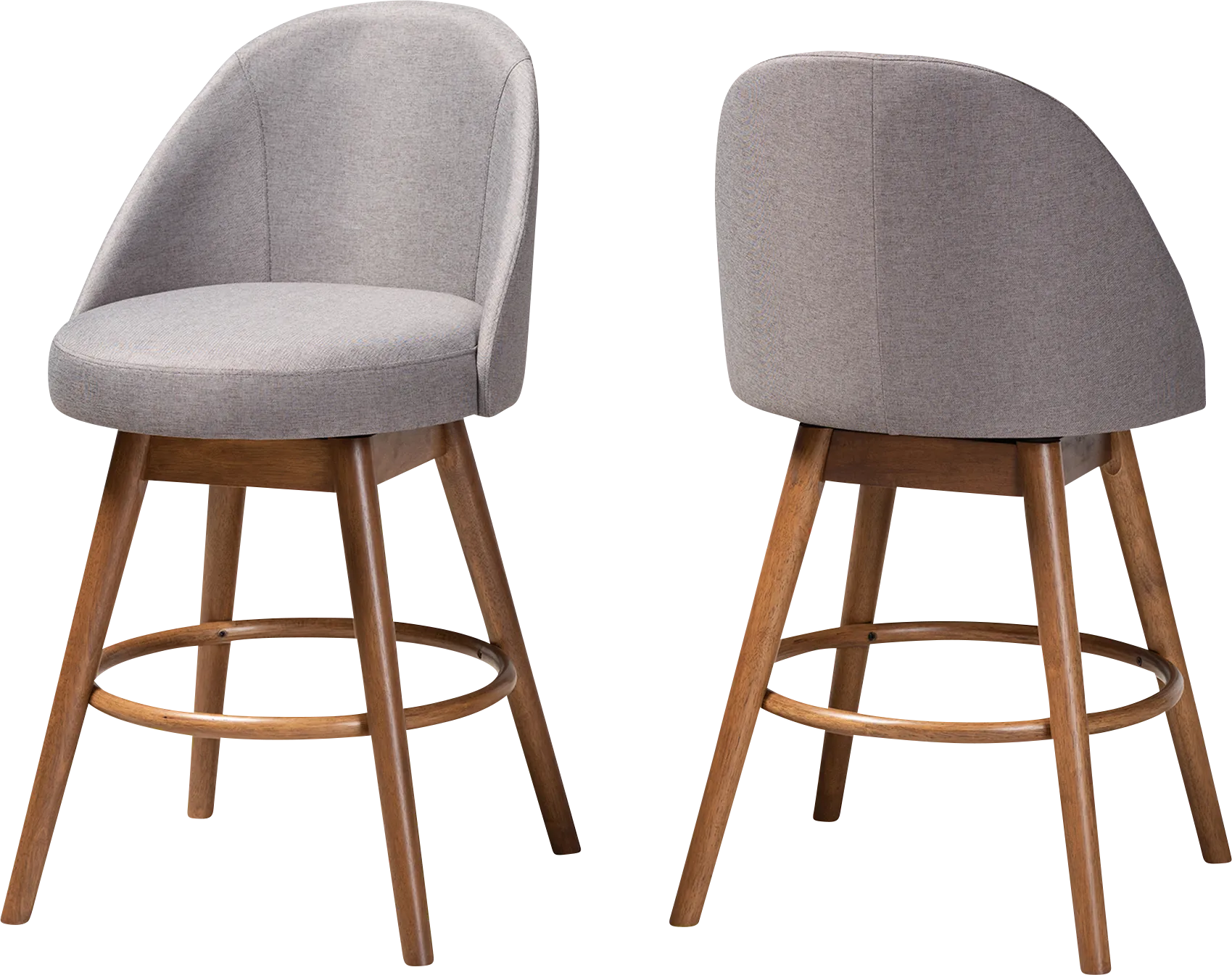 Honeybridge Gray Counter Height Stool, Set of 2 - Image 1