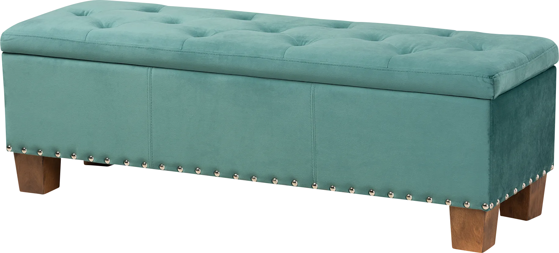 Arcanet Teal Storage Bench - Thumbnail - Image 1
