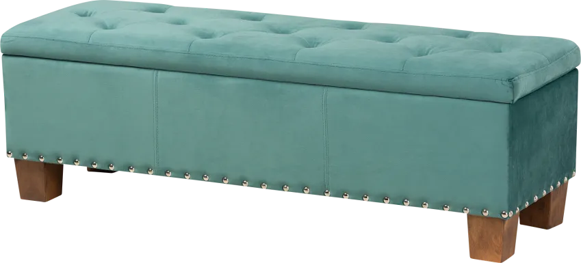 Arcanet Teal Storage Bench