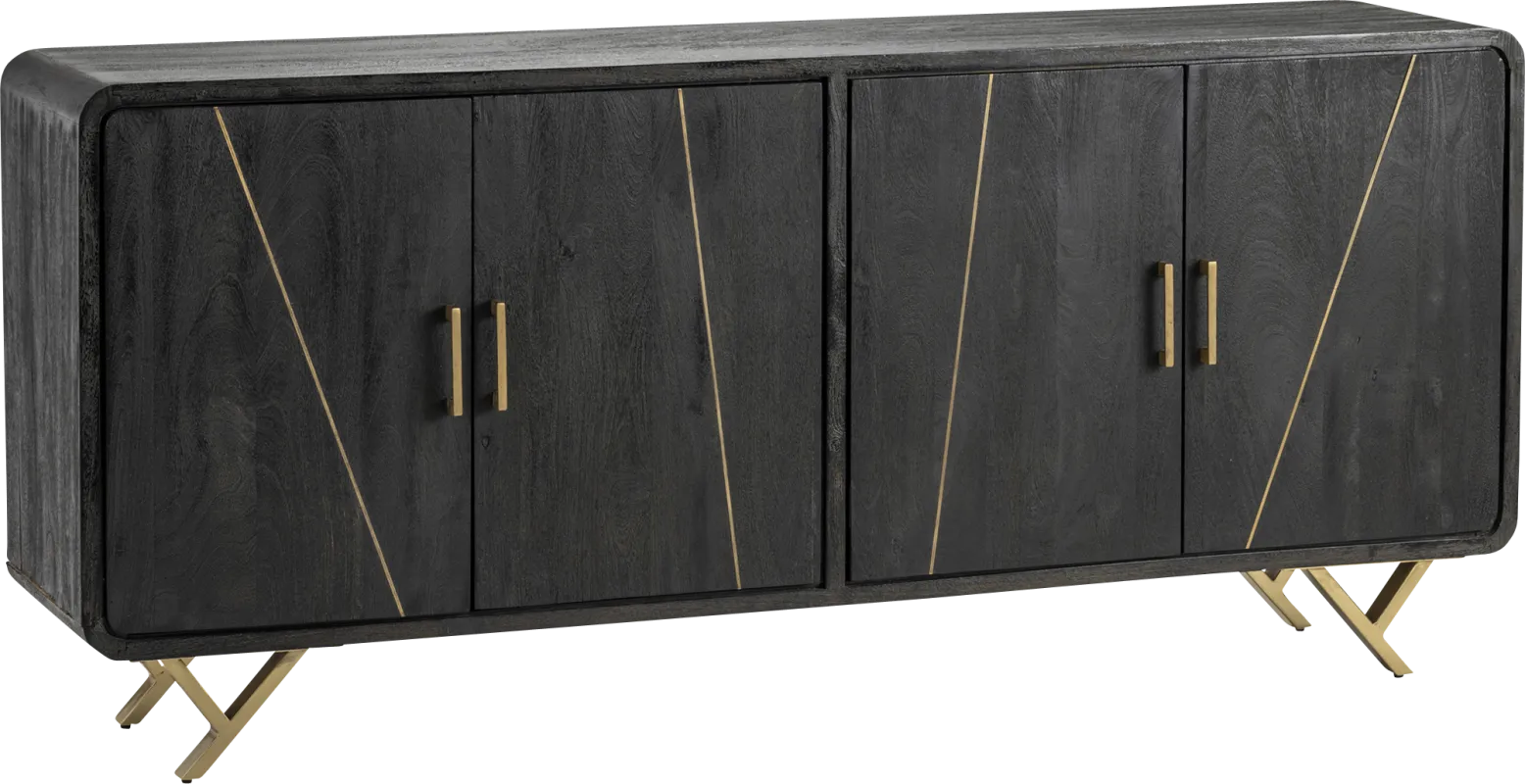 Sailfly Black Sideboard
