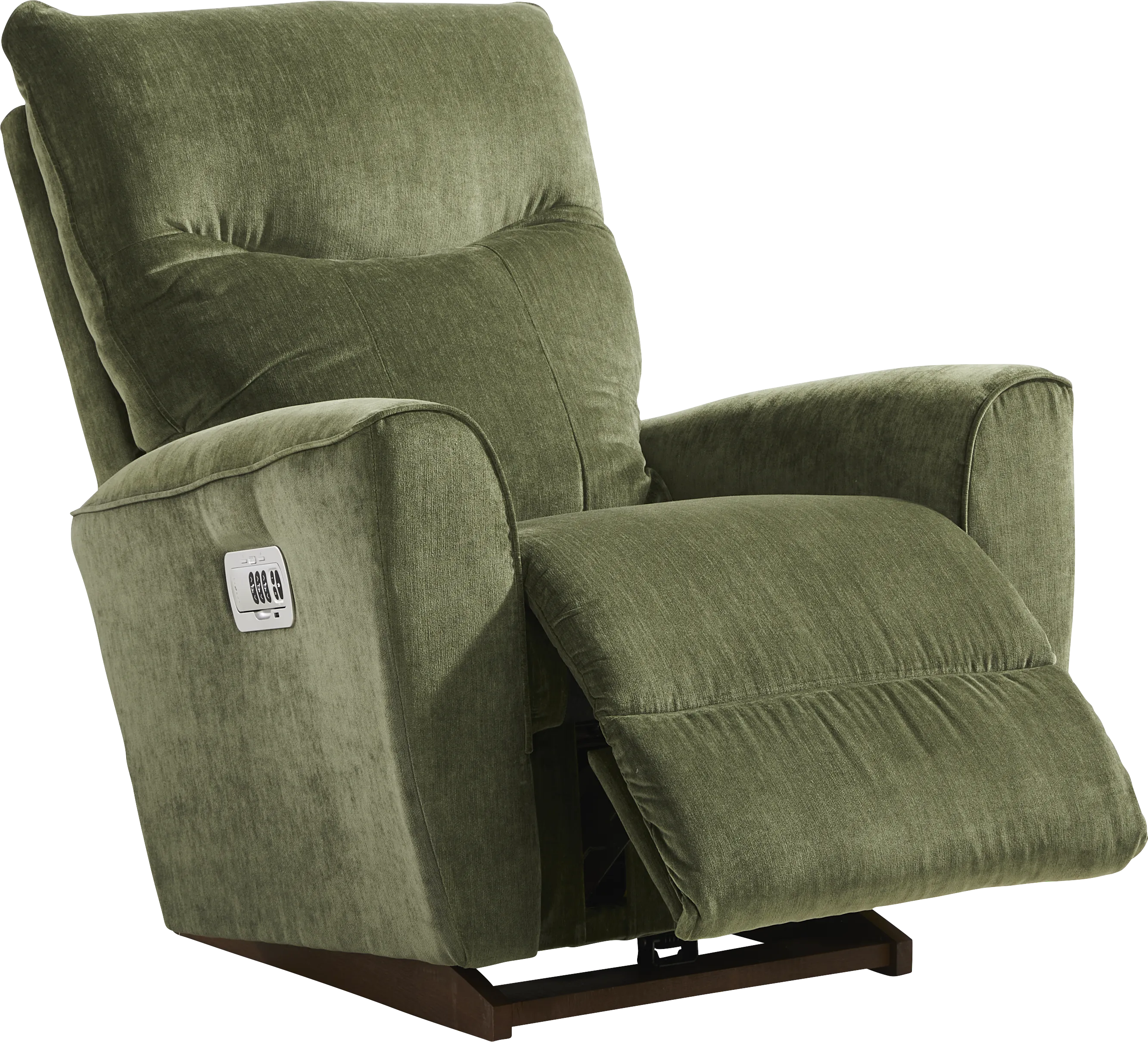 La-Z-Boy Belmont III Green Dual Power Recliner - Thumbnail - Image 1
