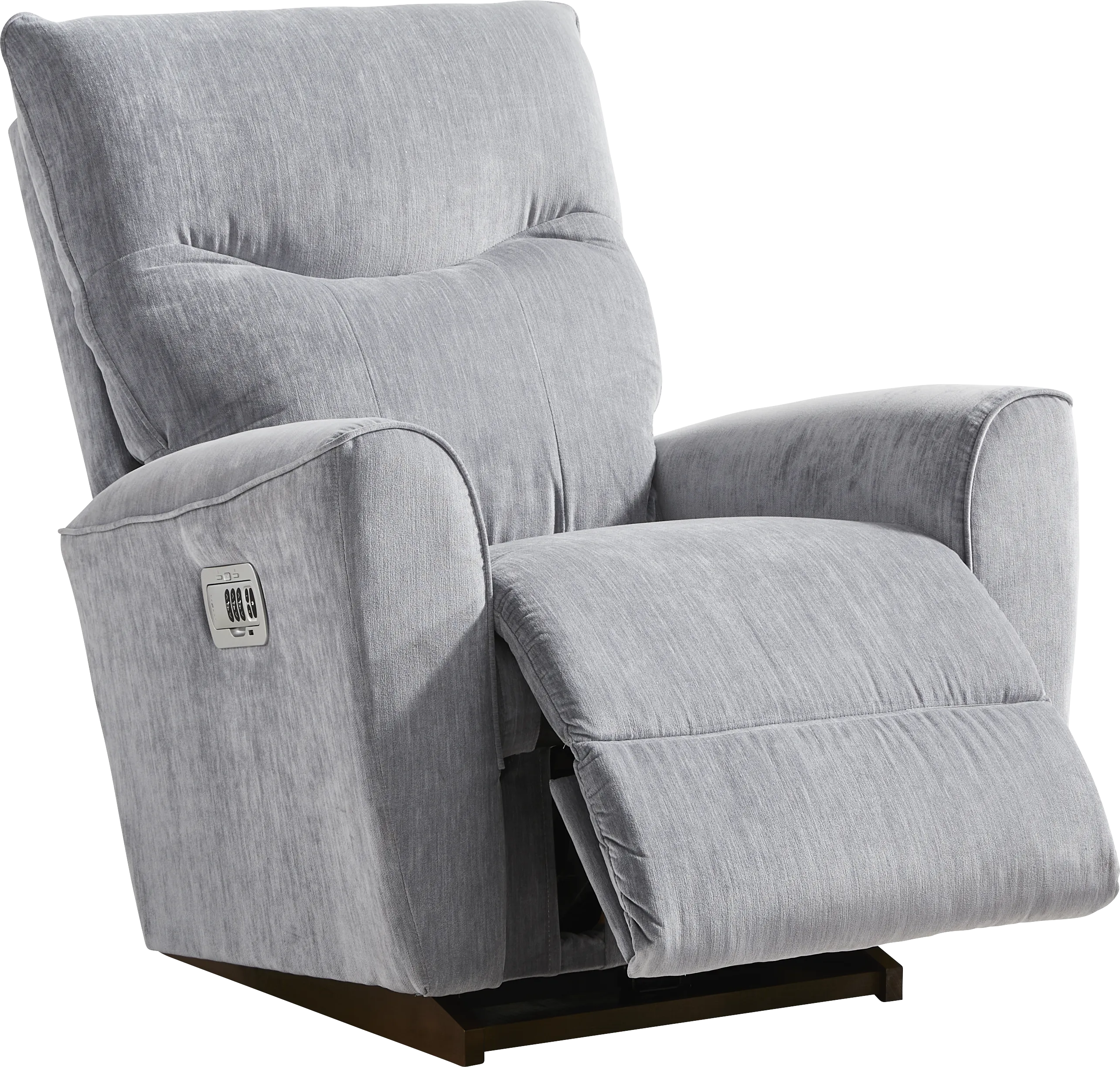 La-Z-Boy Belmont III Slate Blue Dual Power Recliner - Thumbnail - Image 1