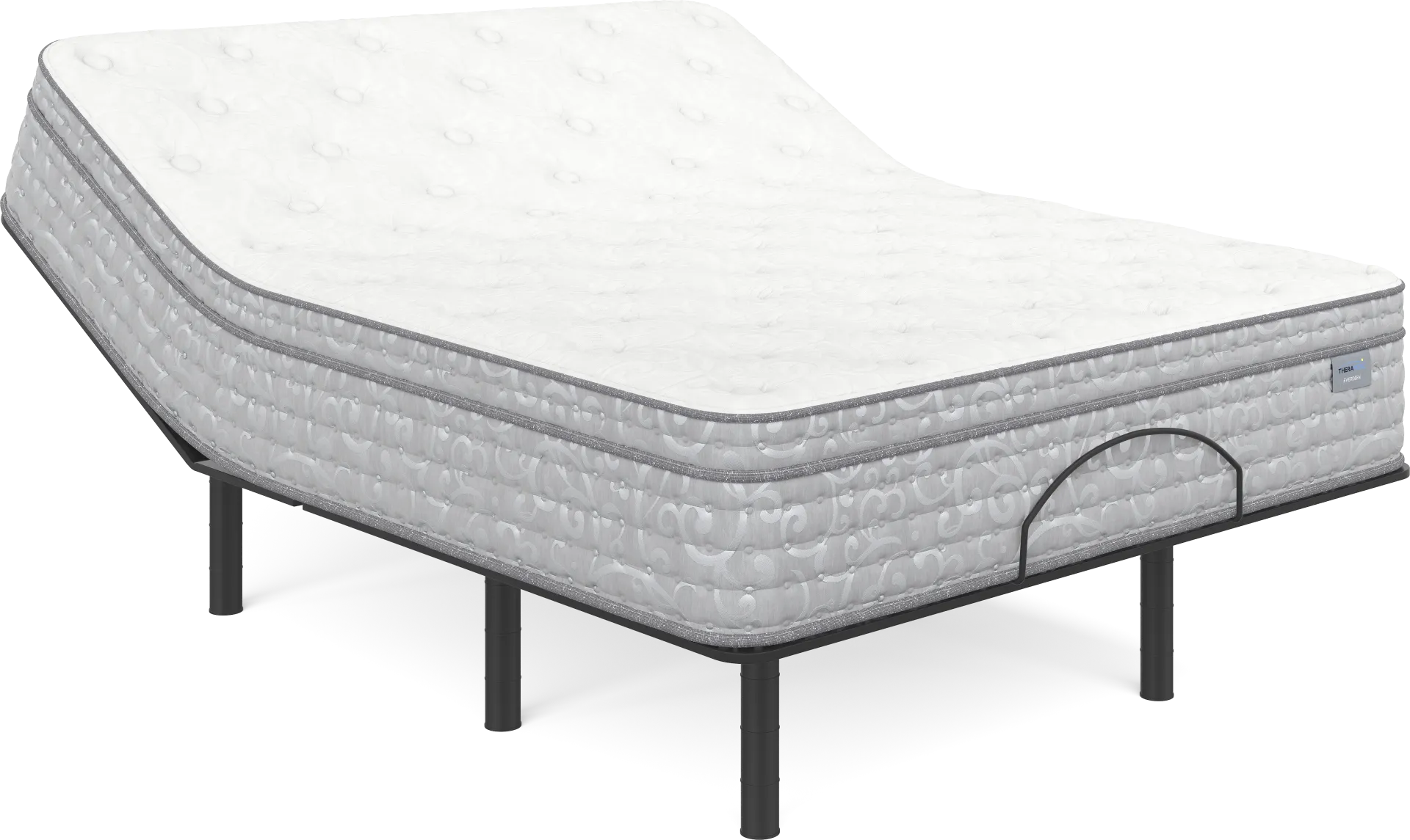 Therapedic Everdeen Queen Mattress with Head Up Only Base - Image 1
