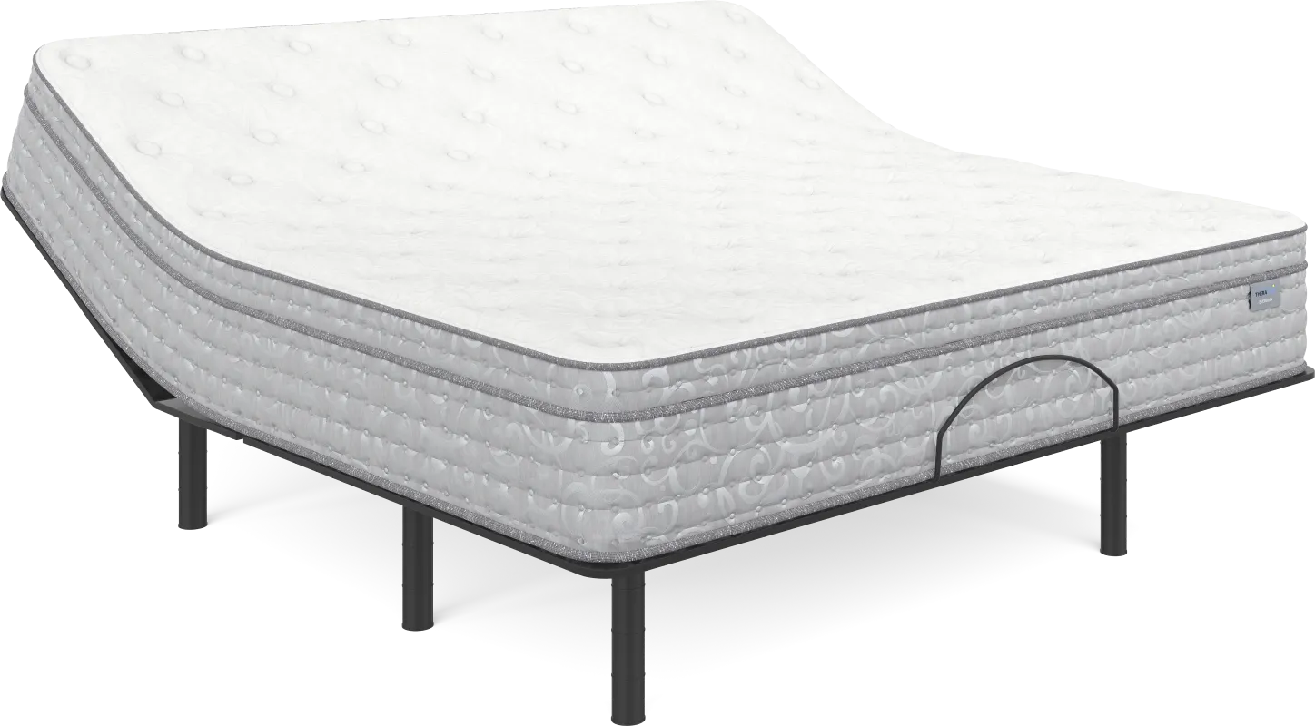 Therapedic Everdeen King Mattress with Head Up Only Base