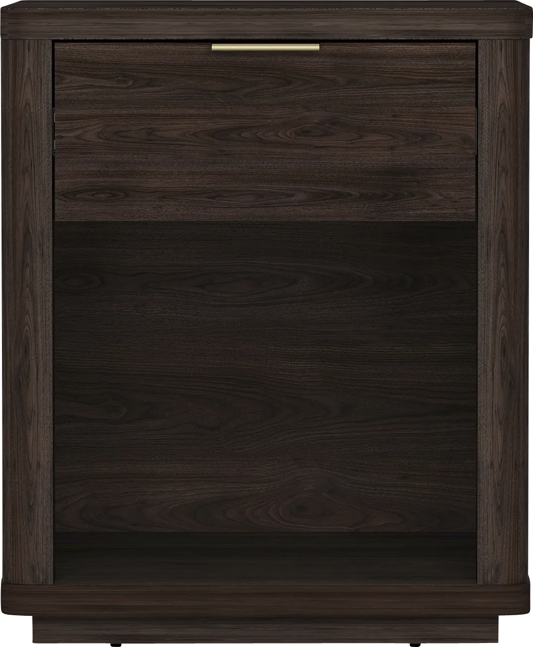 Golddale III Dark Brown Nightstand - Thumbnail - Image 1