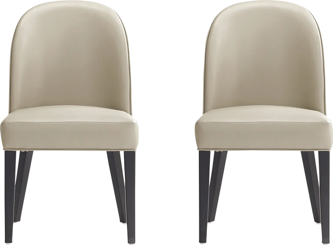 Wennes Sand Brown Dining Chair, Set of 2