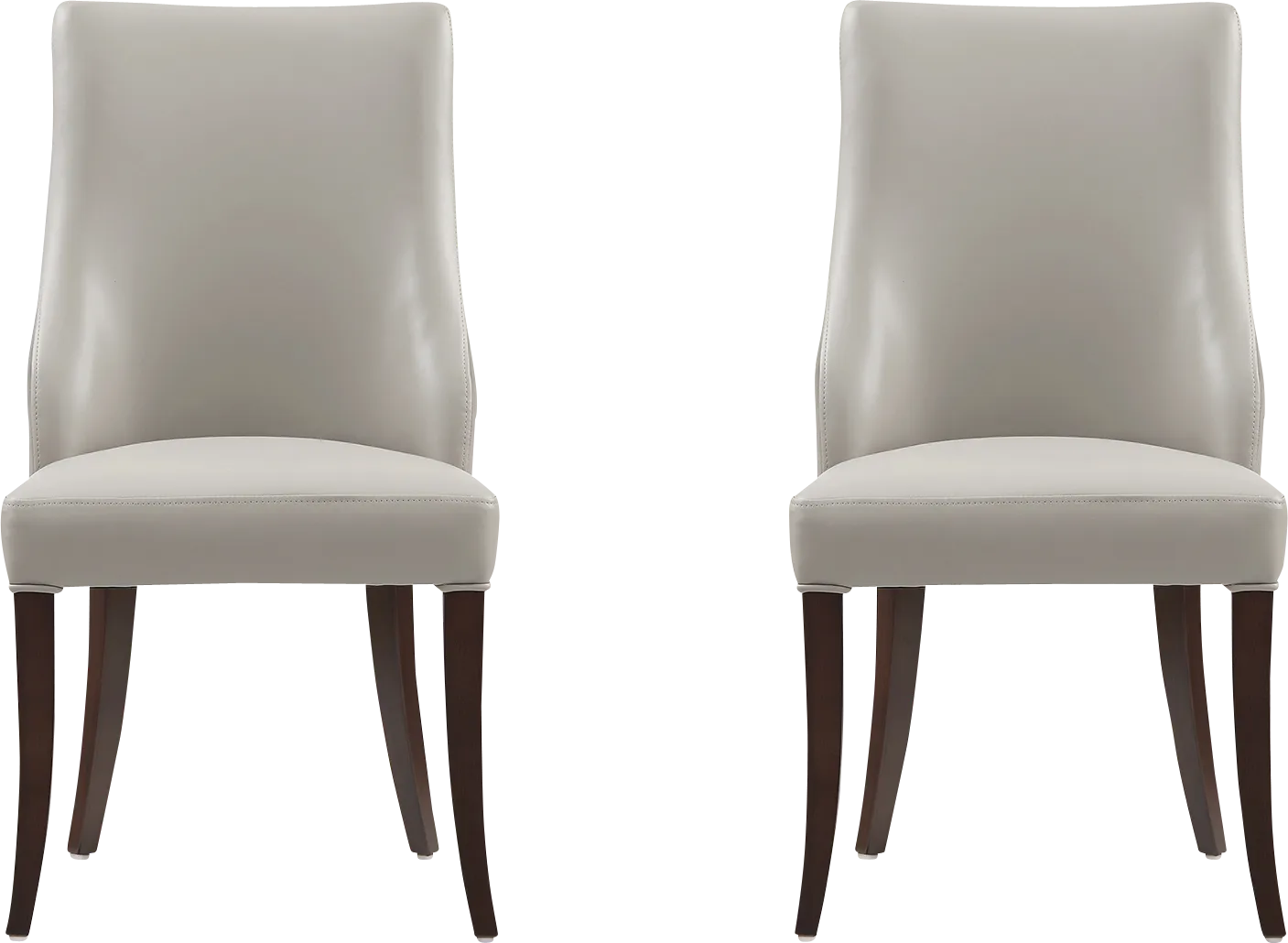 Herbcloud Light Gray Dining Chair, Set of 2 - Thumbnail - Image 1
