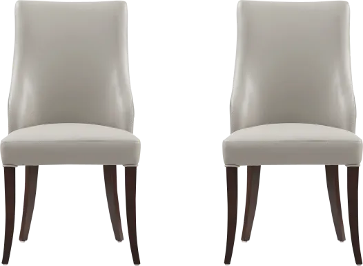 Herbcloud Light Gray Dining Chair, Set of 2