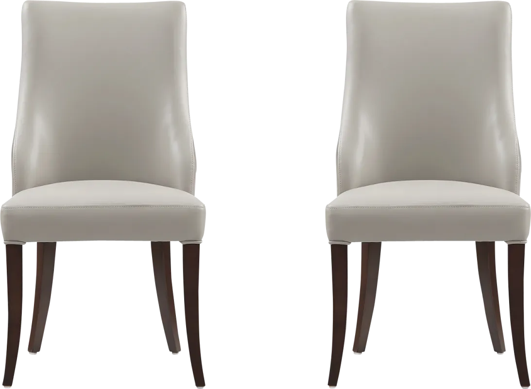 Herbcloud Light Gray Dining Chair, Set of 2