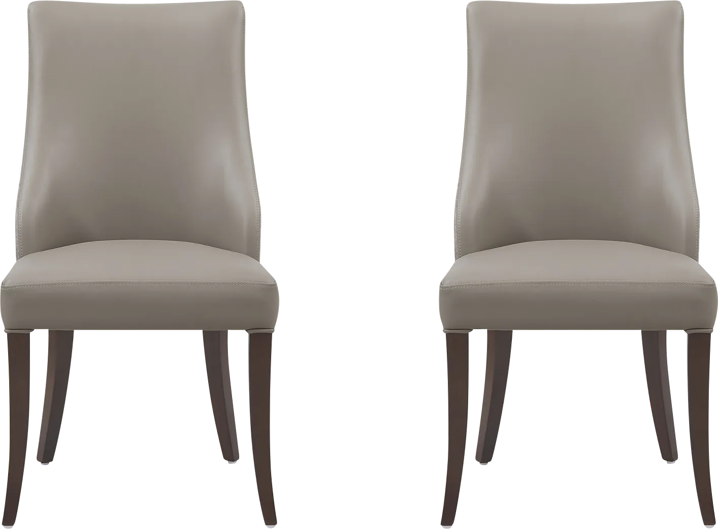 Herbcloud Taupe Dining Chair, Set of 2 - Thumbnail - Image 1