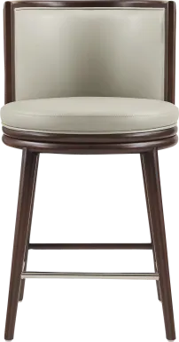 Alphadream II Stone Gray Counter Height Stool