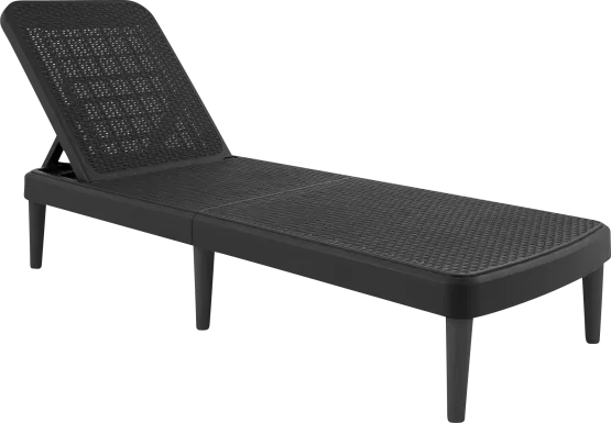 Lagoon Tahiti Black Outdoor Chaise Lounge