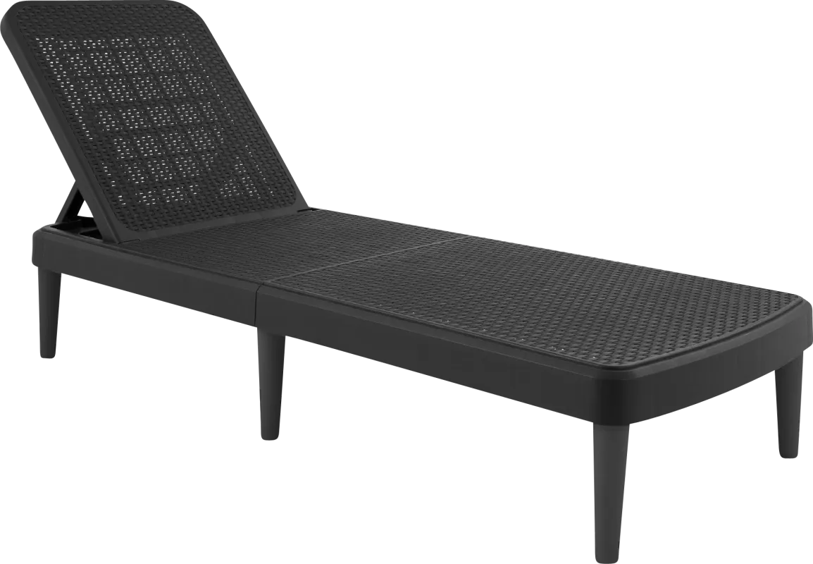 Lagoon Tahiti Black Outdoor Chaise Lounge