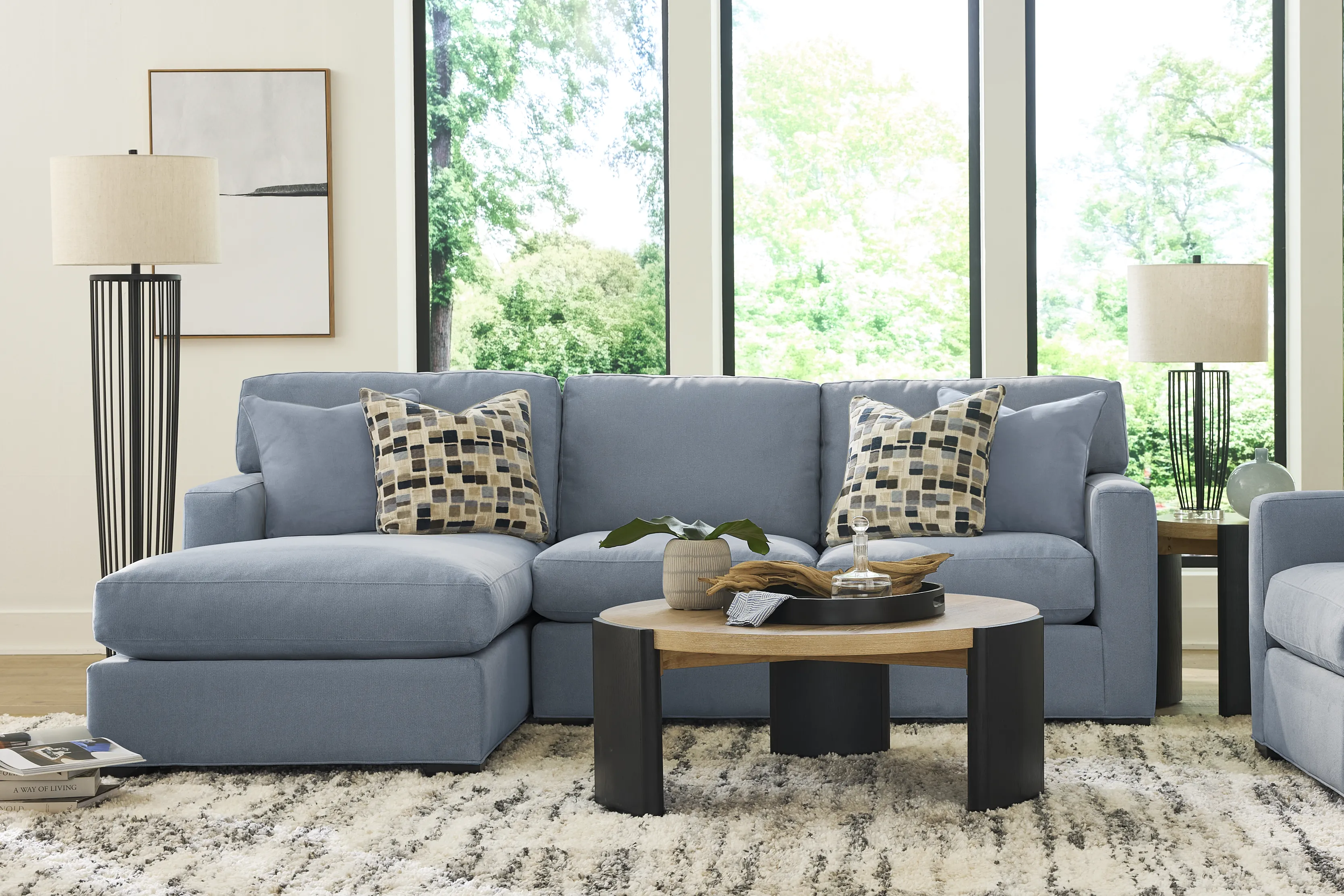 Harmonie Blue 2 Pc Sectional