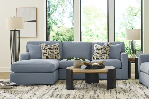 Harmonie Blue 2 Pc Sectional