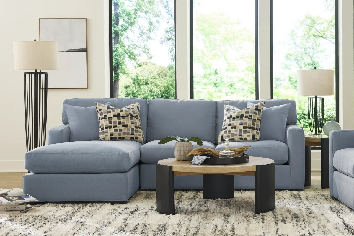 Harmonie Blue 2 Pc Sectional