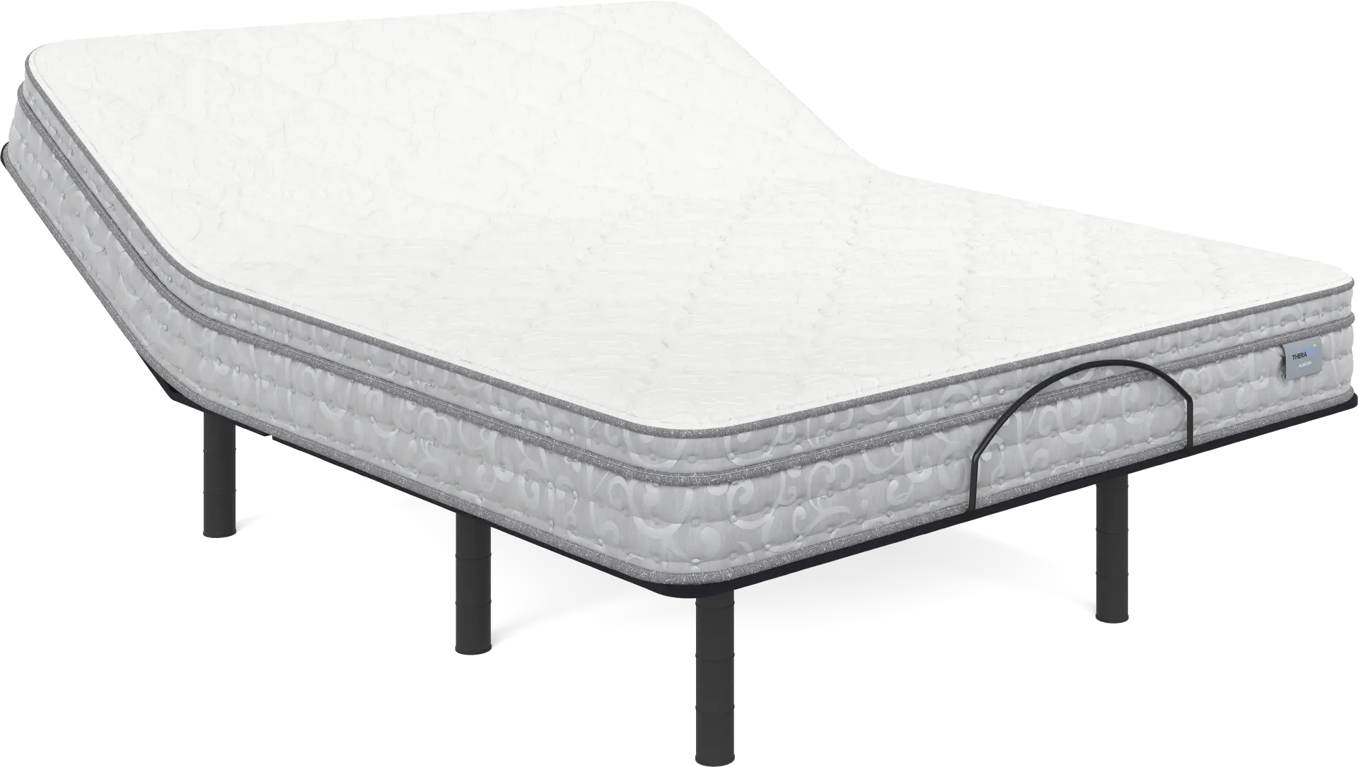 Therapedic Aurora Queen Mattress with Head Up Only Base