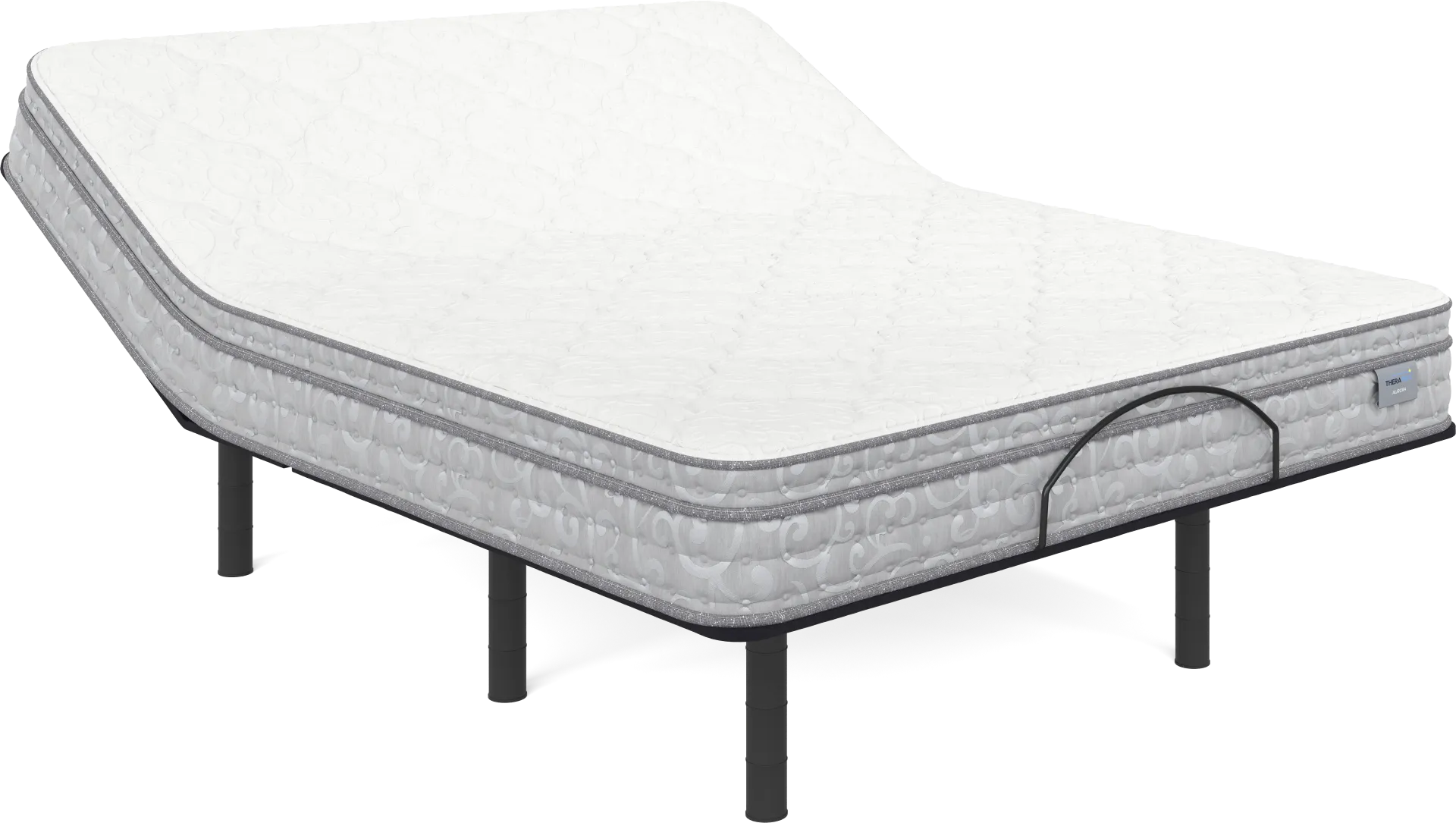 Therapedic Aurora Queen Mattress with Head Up Only Base - Image 1
