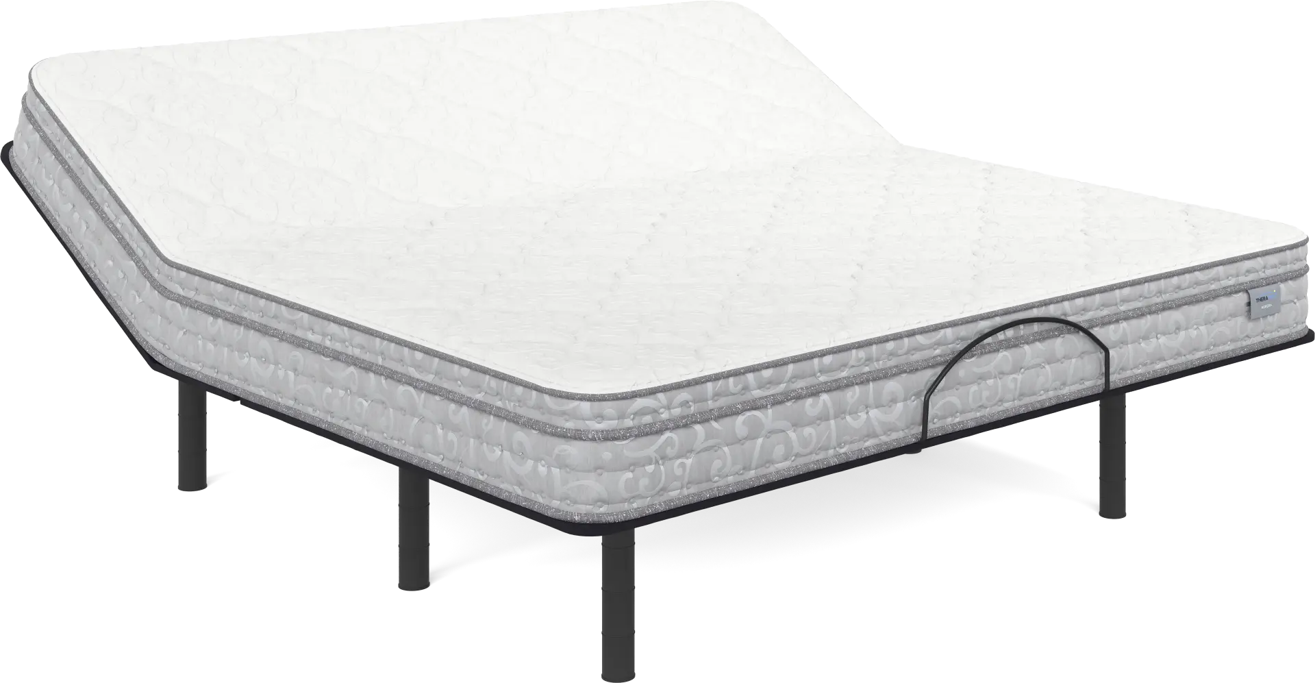 Therapedic Aurora King Mattress with Head Up Only Base