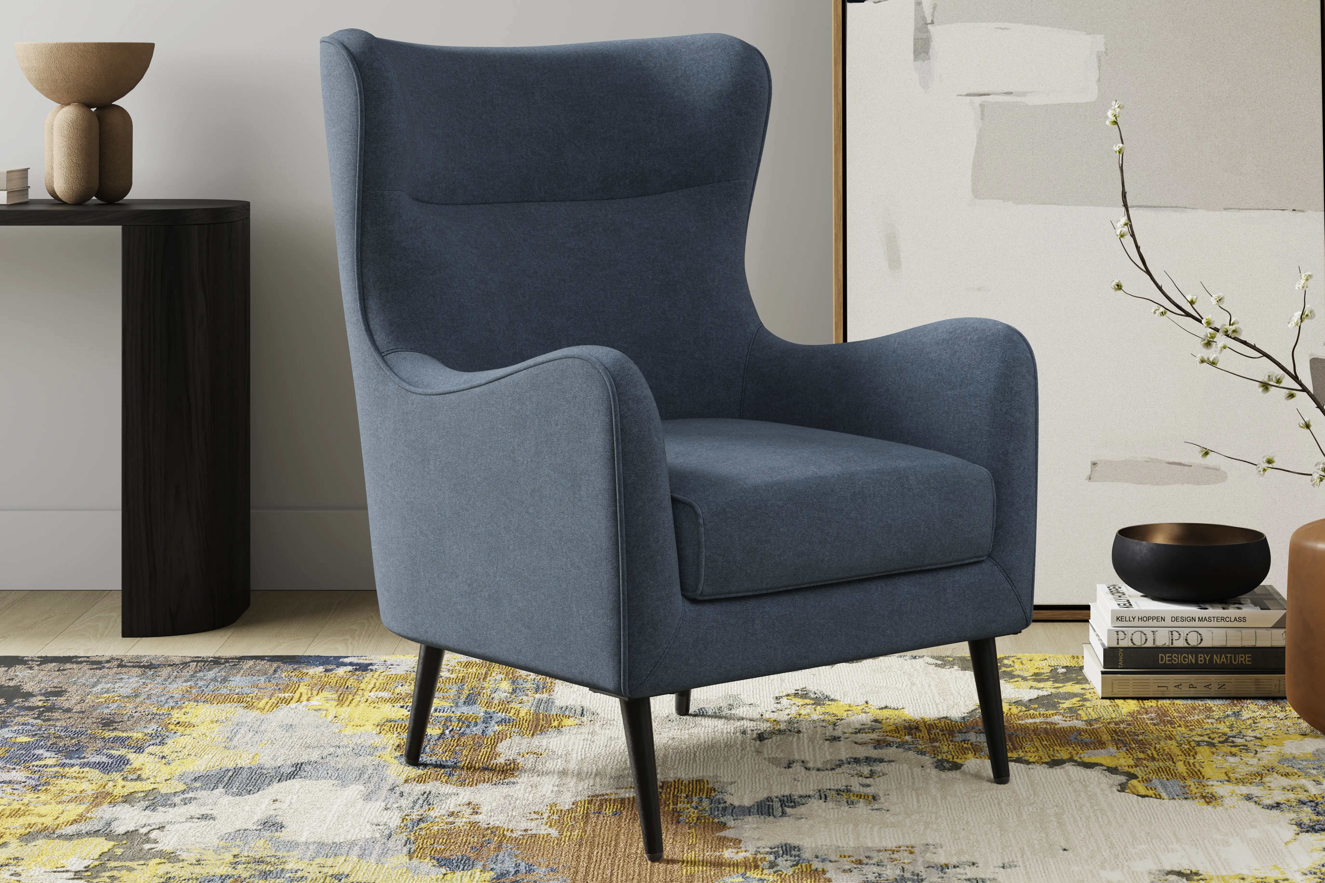 Windsor Park II Blue Accent Chair - Thumbnail - Image 3