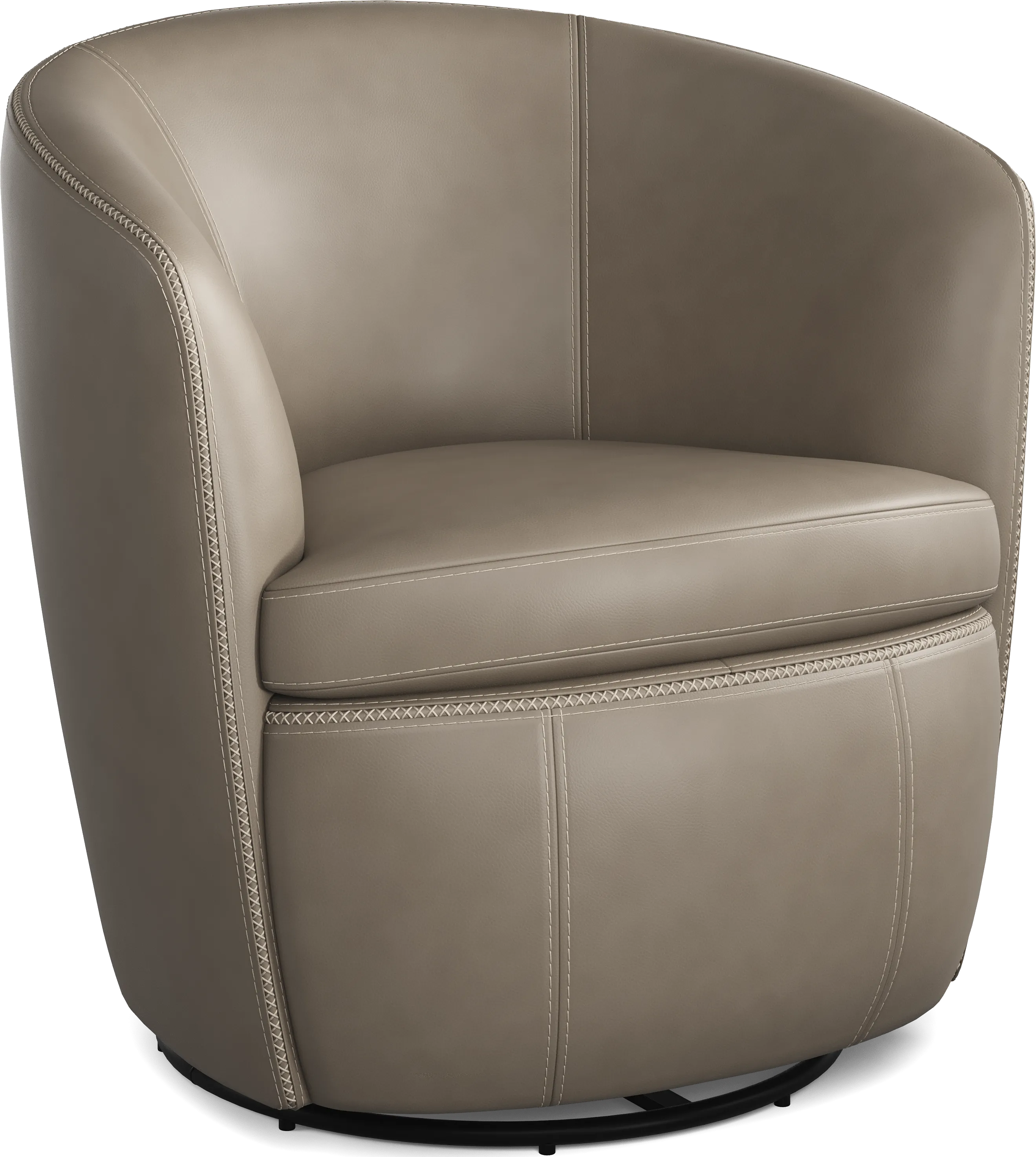 Damascus Stone Leather Swivel Chair - Thumbnail - Image 1