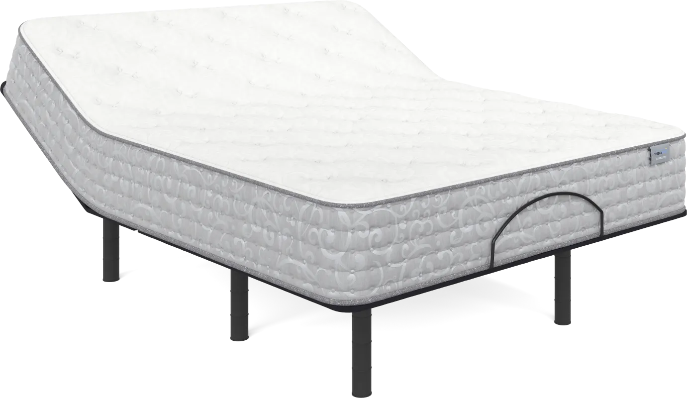 Therapedic Carrolton Queen Mattress with Head Up Only Base