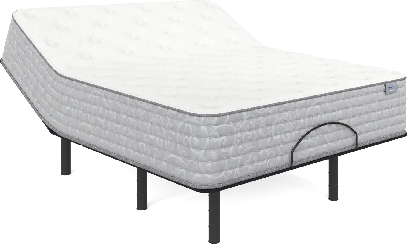 Therapedic Forester Queen Mattress with Head Up Only Base