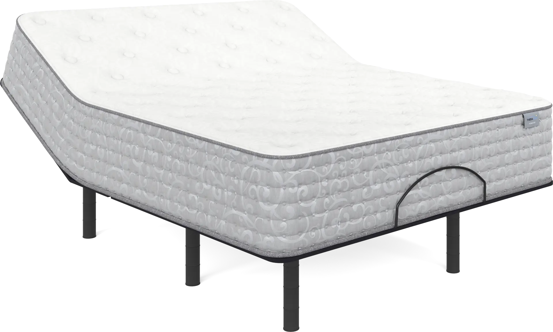 Therapedic Forester Queen Mattress with Head Up Only Base