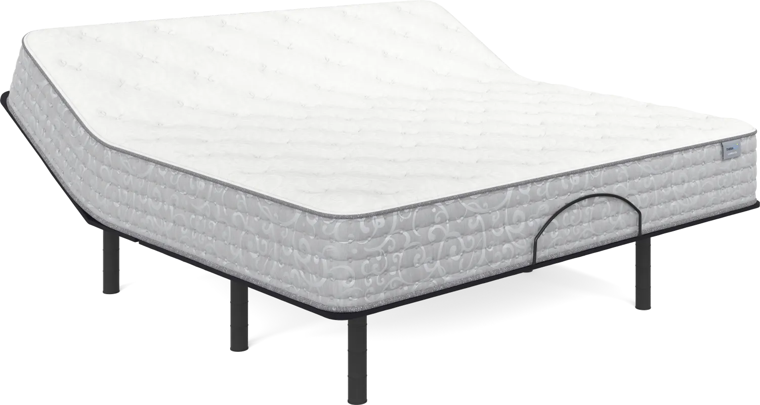 Therapedic Carrolton King Mattress with Head Up Only Base