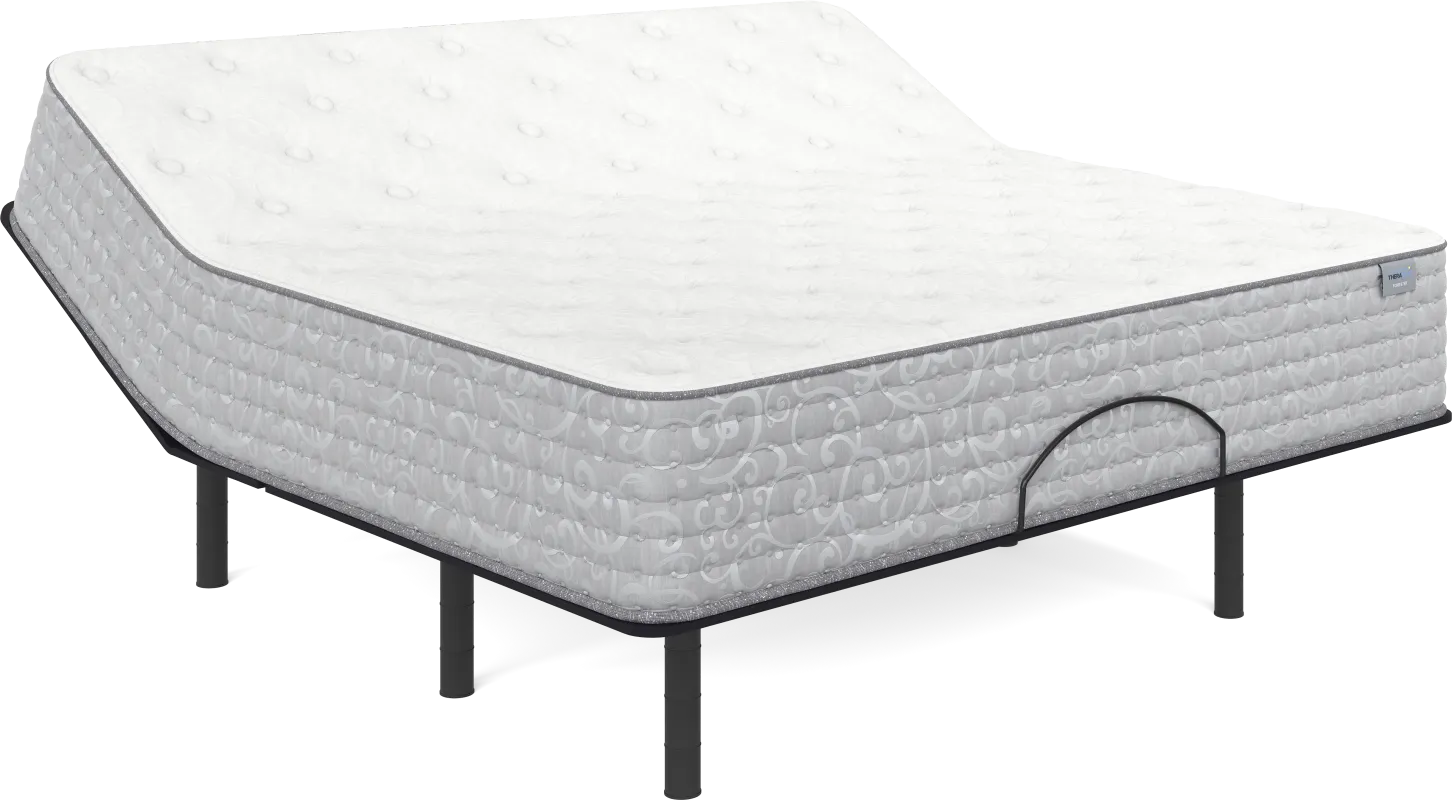Therapedic Forester King Mattress with Head Up Only Base