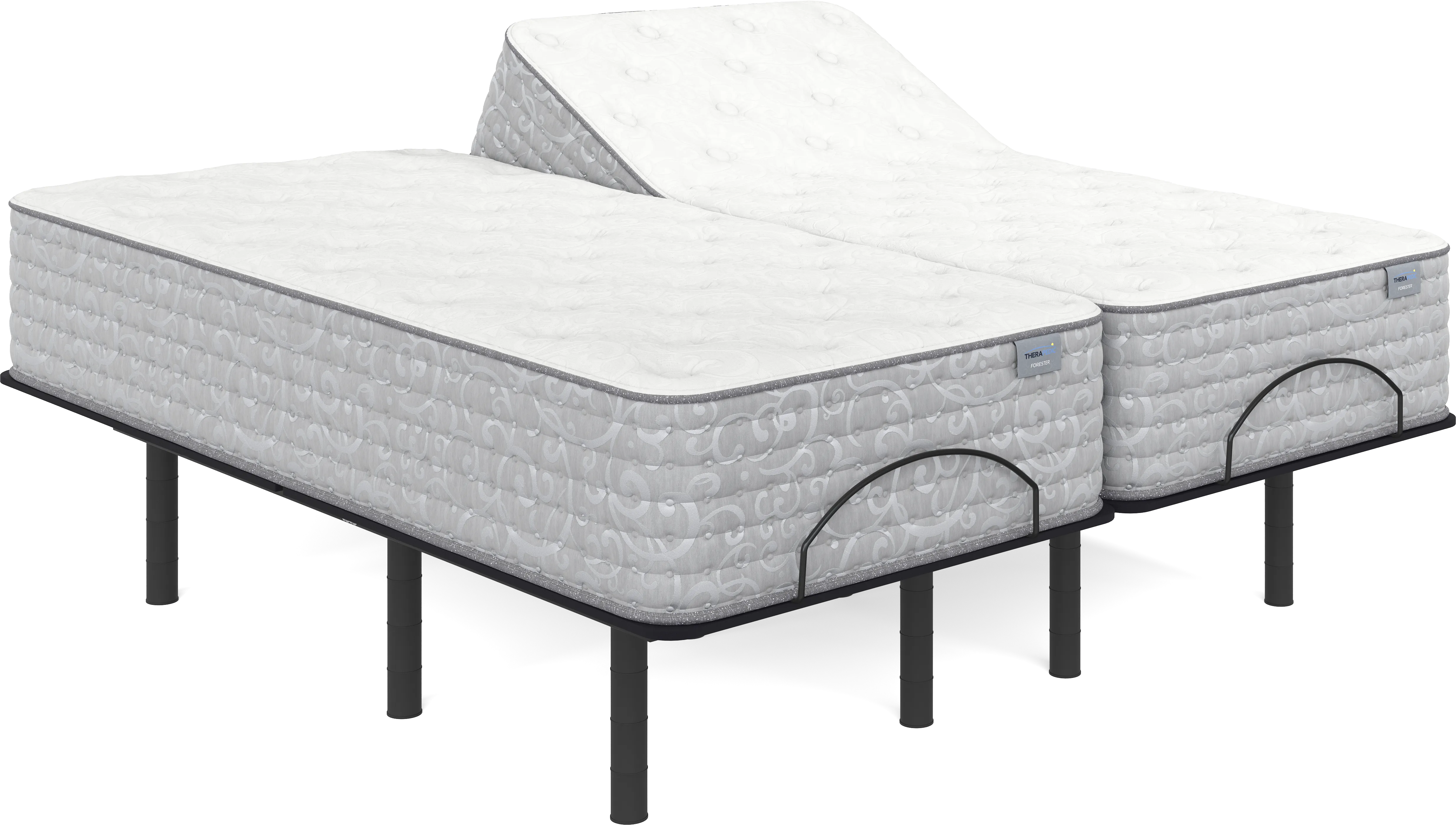 Therapedic Forester Split King Mattress with Head Up Only Base - Thumbnail - Image 1