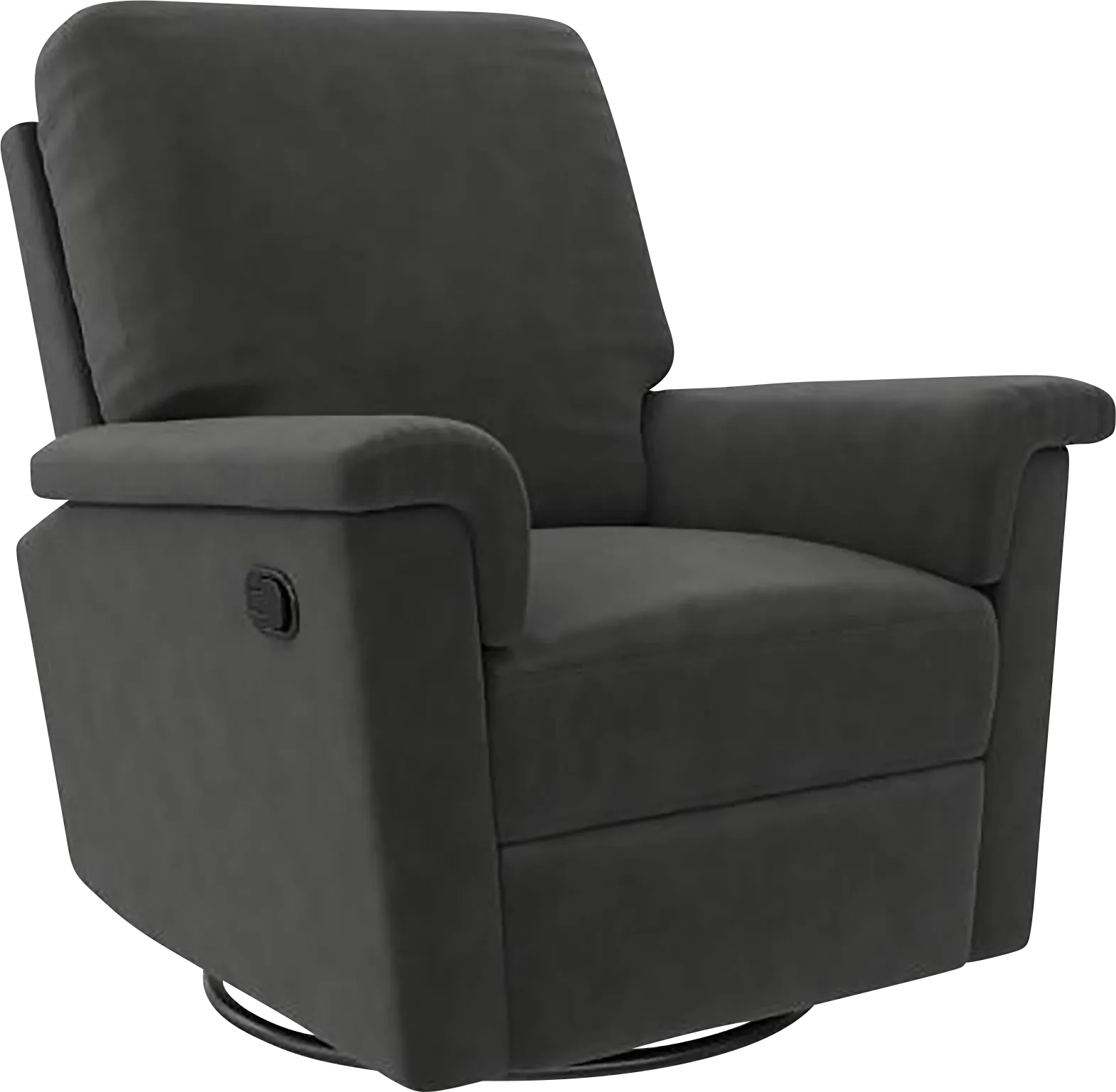 Nursery Diodi Black Swivel Recliner - Image 1