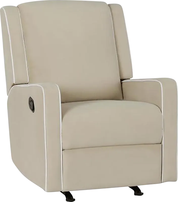 Nursery Ailla Beige Glider Recliner