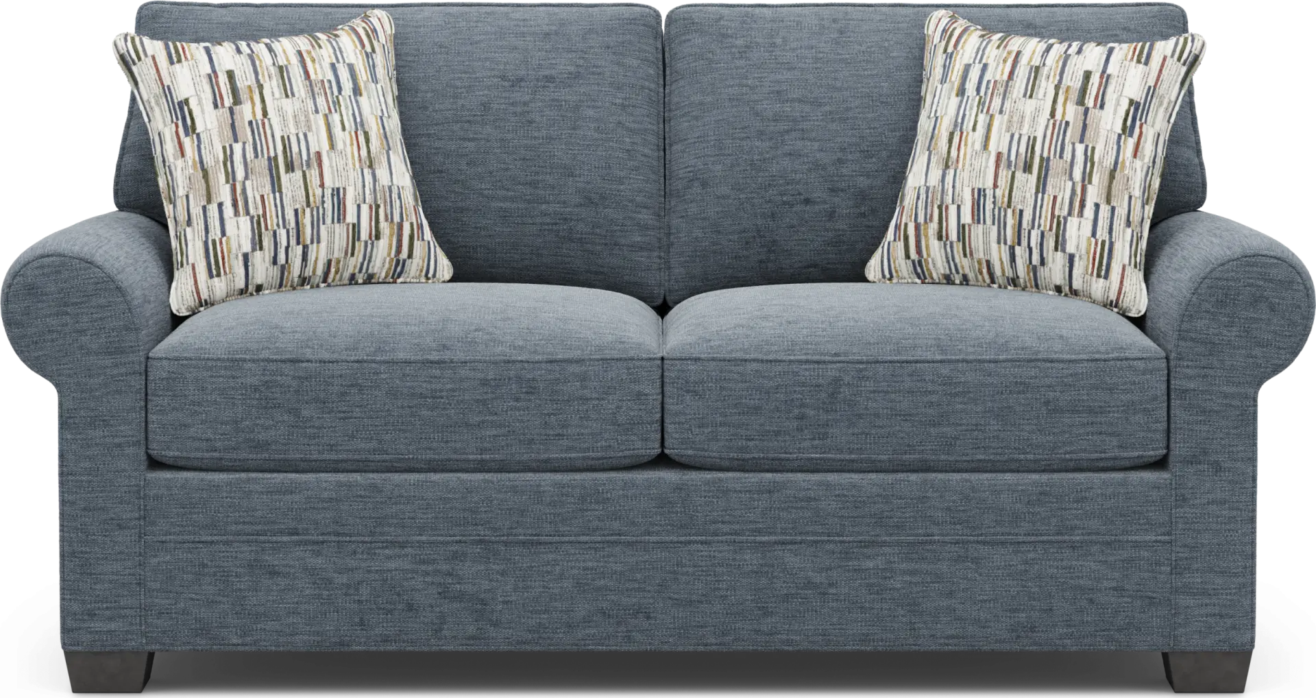 Bellingham Indigo Gel Foam Sleeper Loveseat