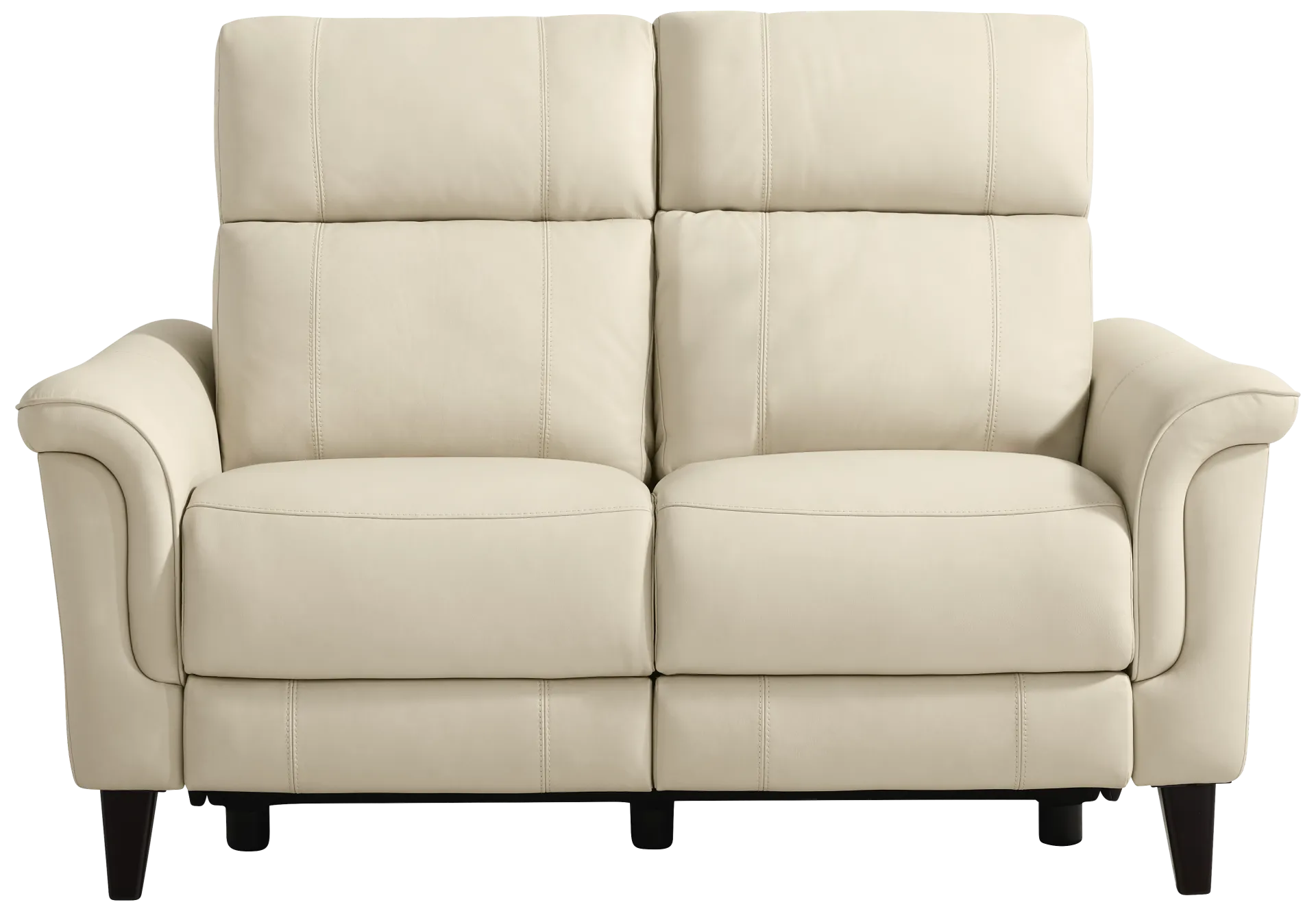 beige stationary loveseat