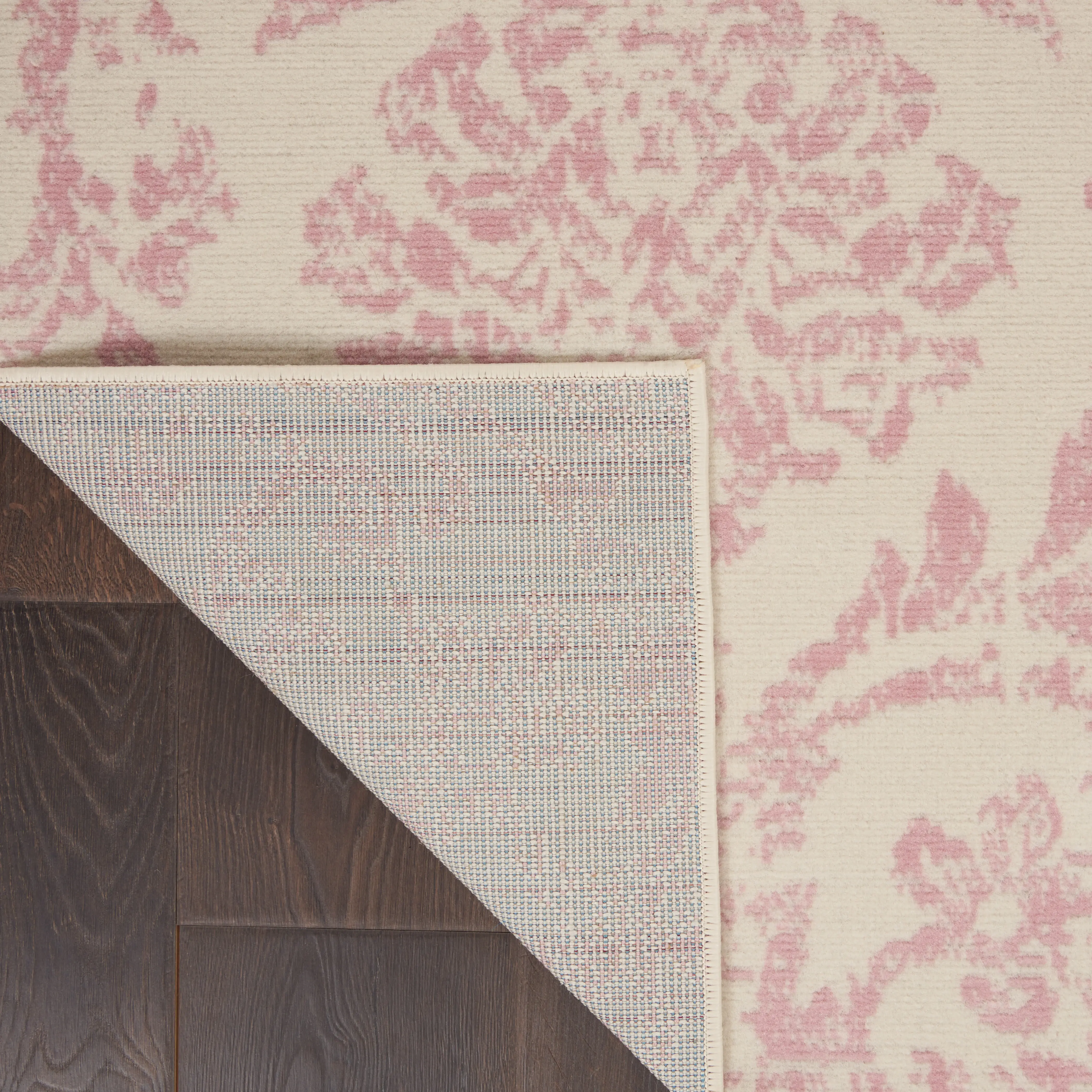 Kids Rosmere Pink 5'3 X 7'3 Damask Rug - Image 8