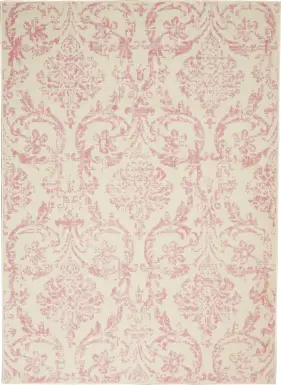 Kids Rosmere Pink 5'3 X 7'3 Damask Rug