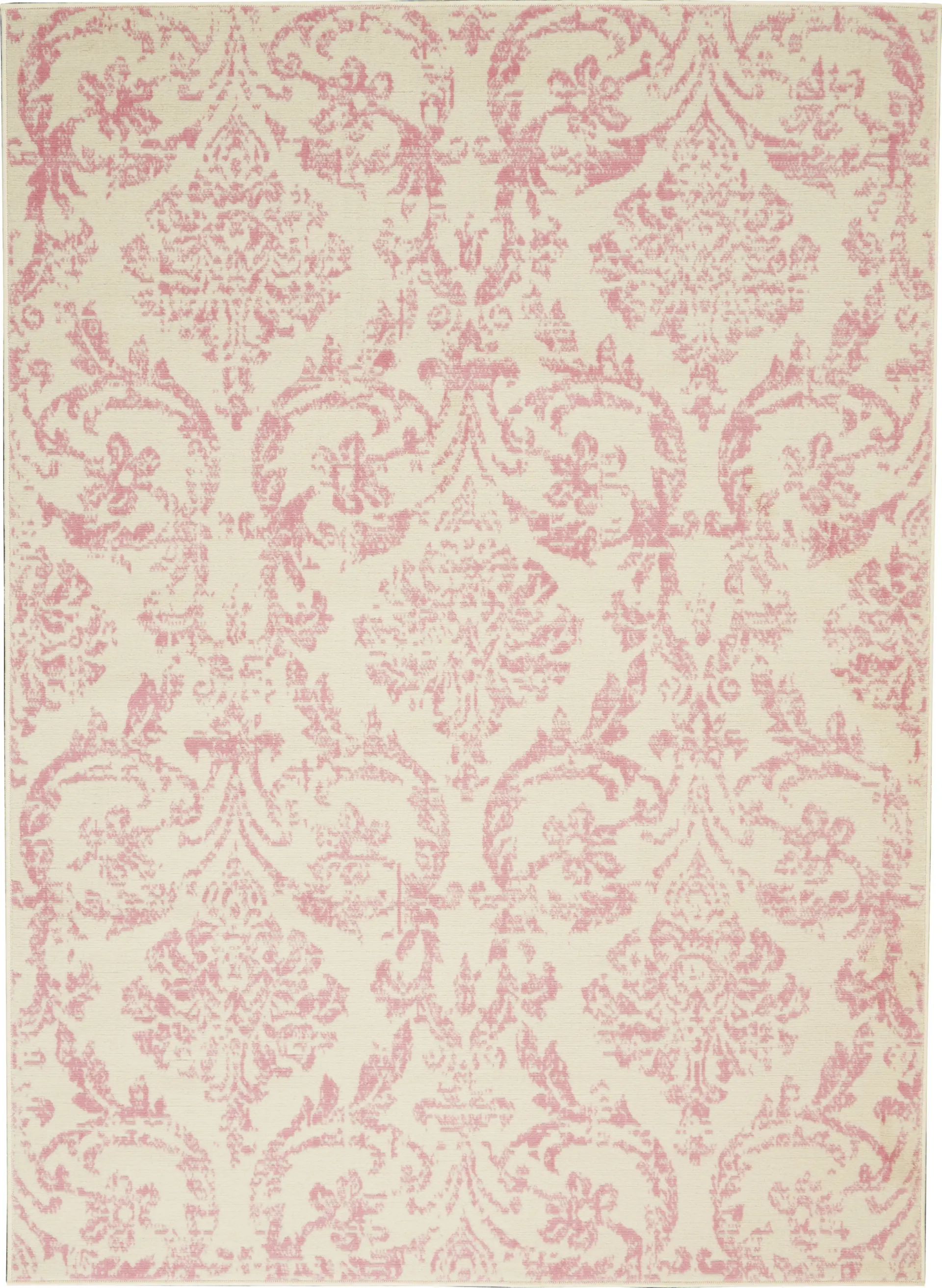 Kids Rosmere Pink 5'3 X 7'3 Damask Rug