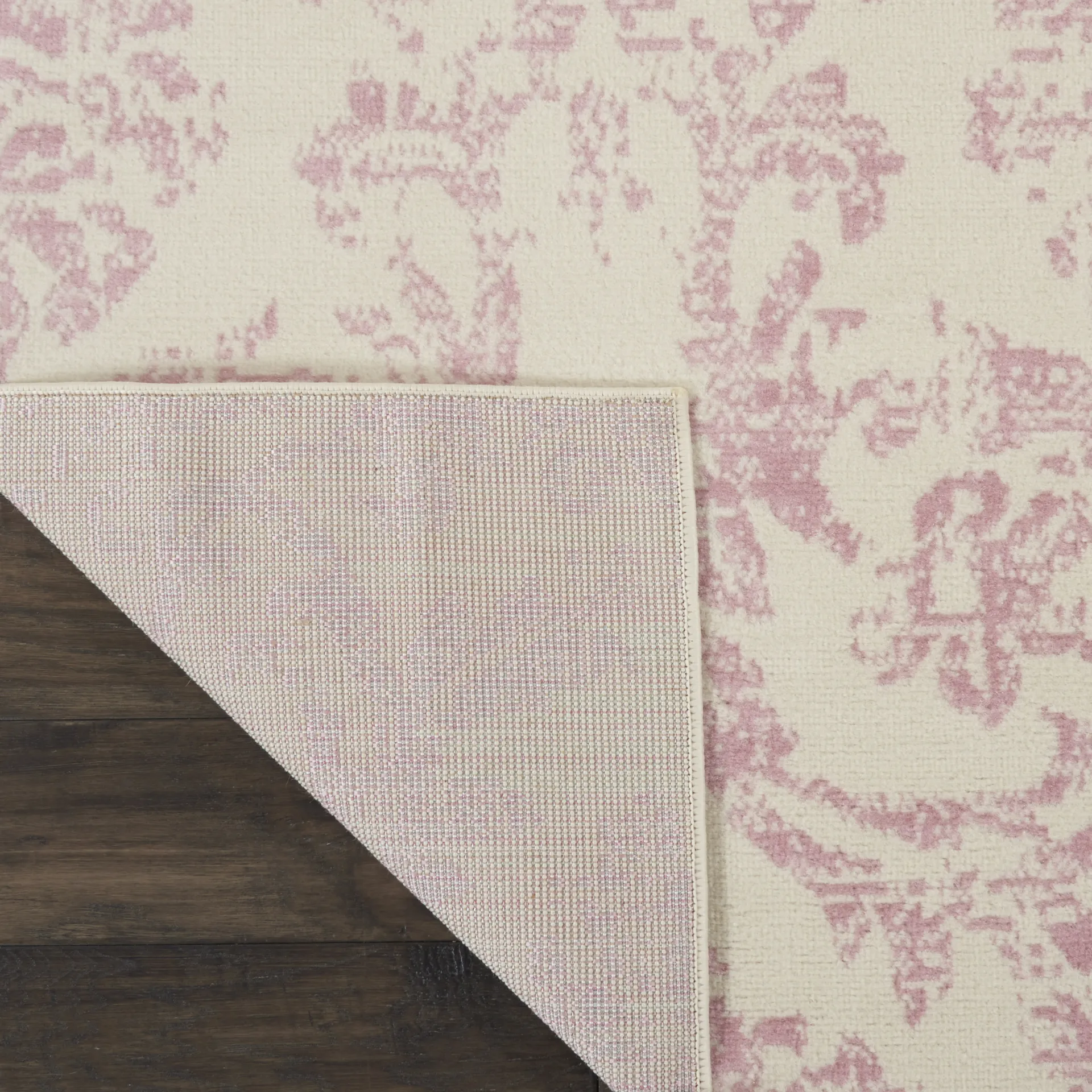 Kids Rosmere Pink 7'10 X 9'10 Damask Rug - Image 12