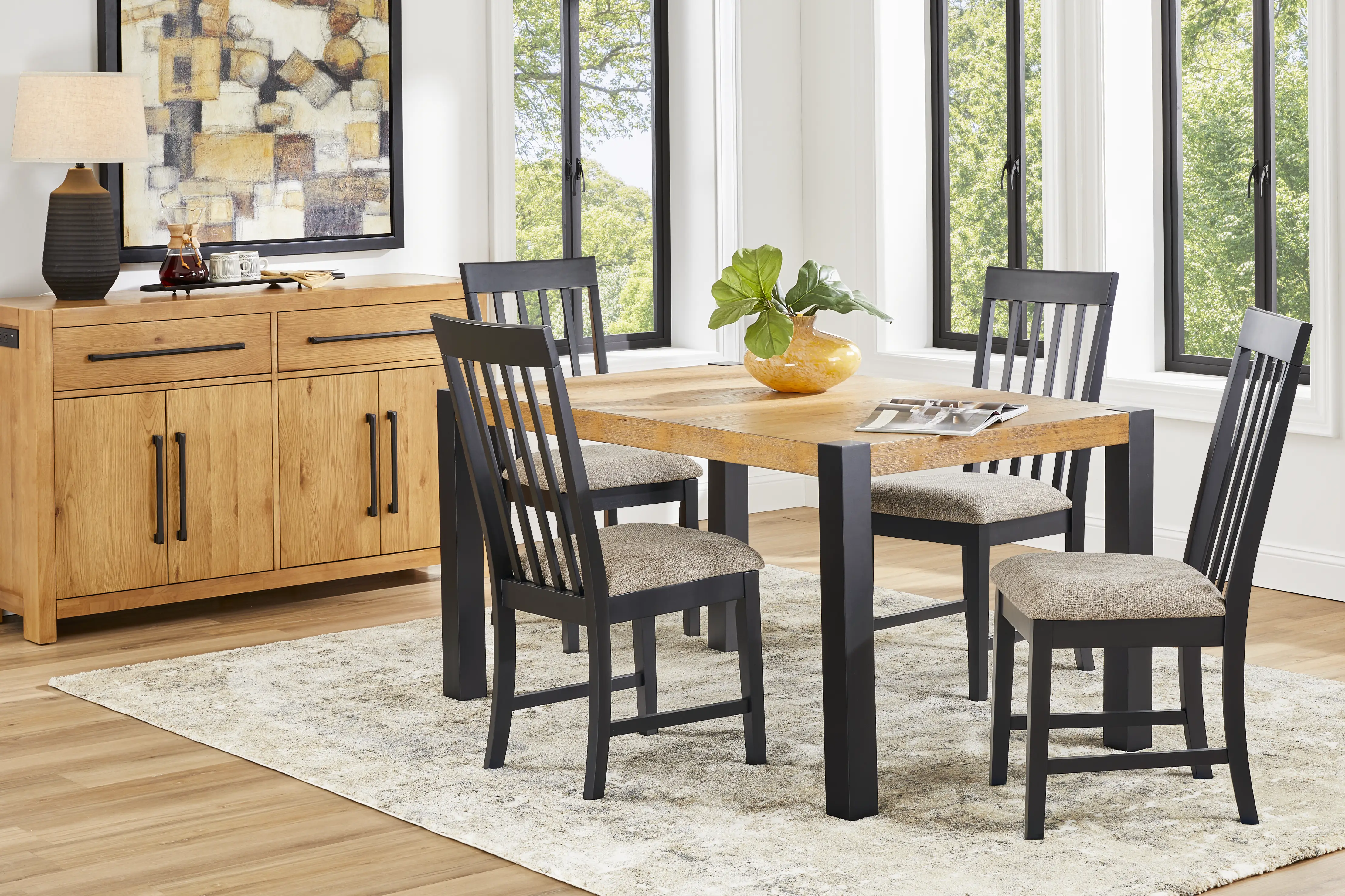 Senatte Black Side Chair - Thumbnail - Image 2