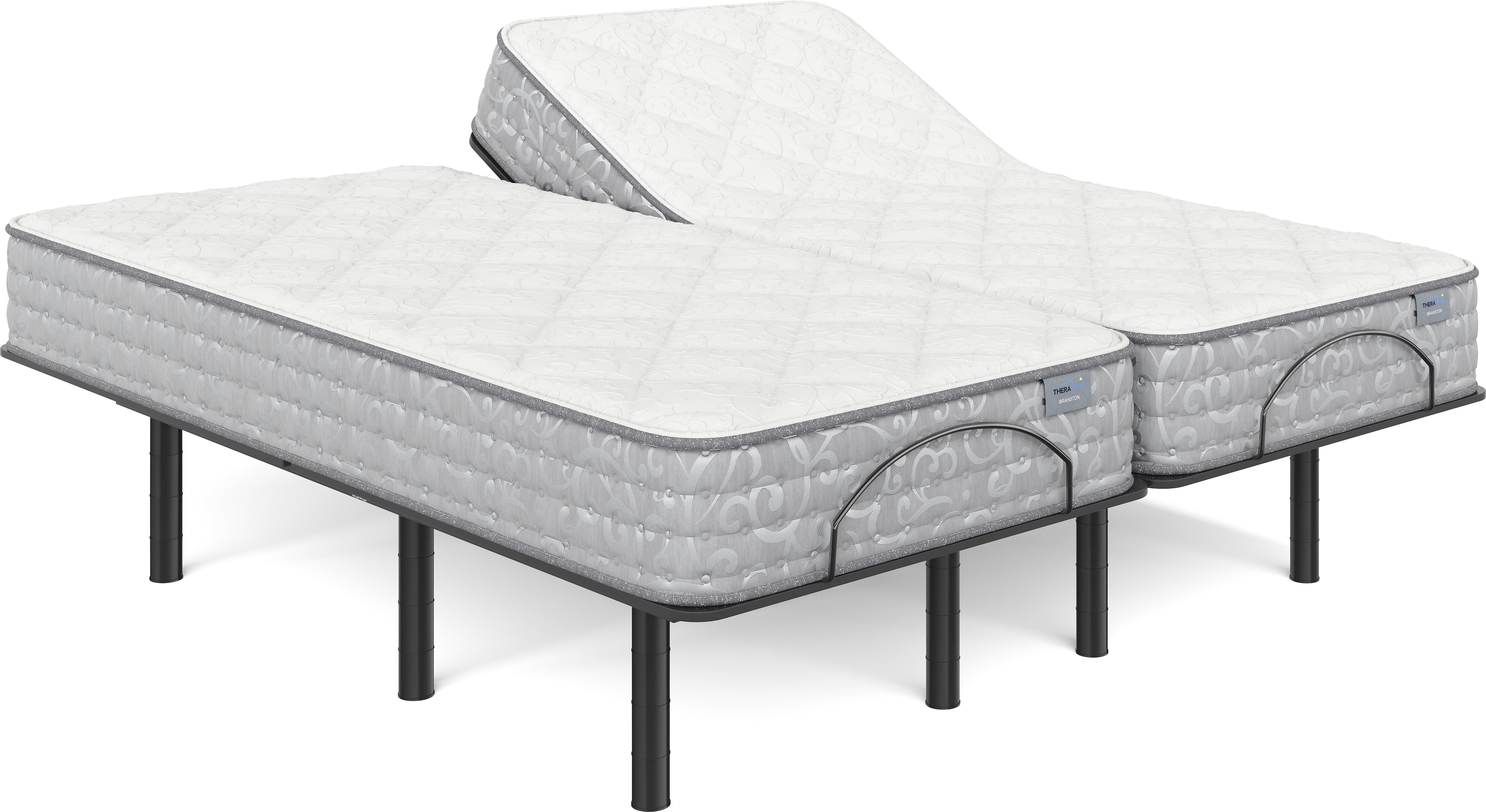 Therapedic Branston Split King Mattress with Head Up Only Base - Thumbnail - Image 1