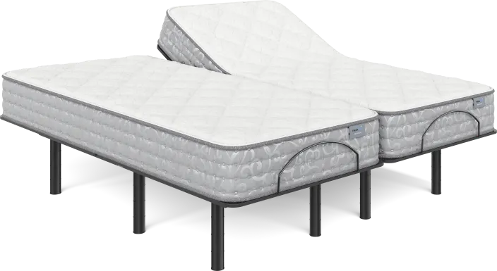 Therapedic Branston Split King Mattress with Head Up Only Base
