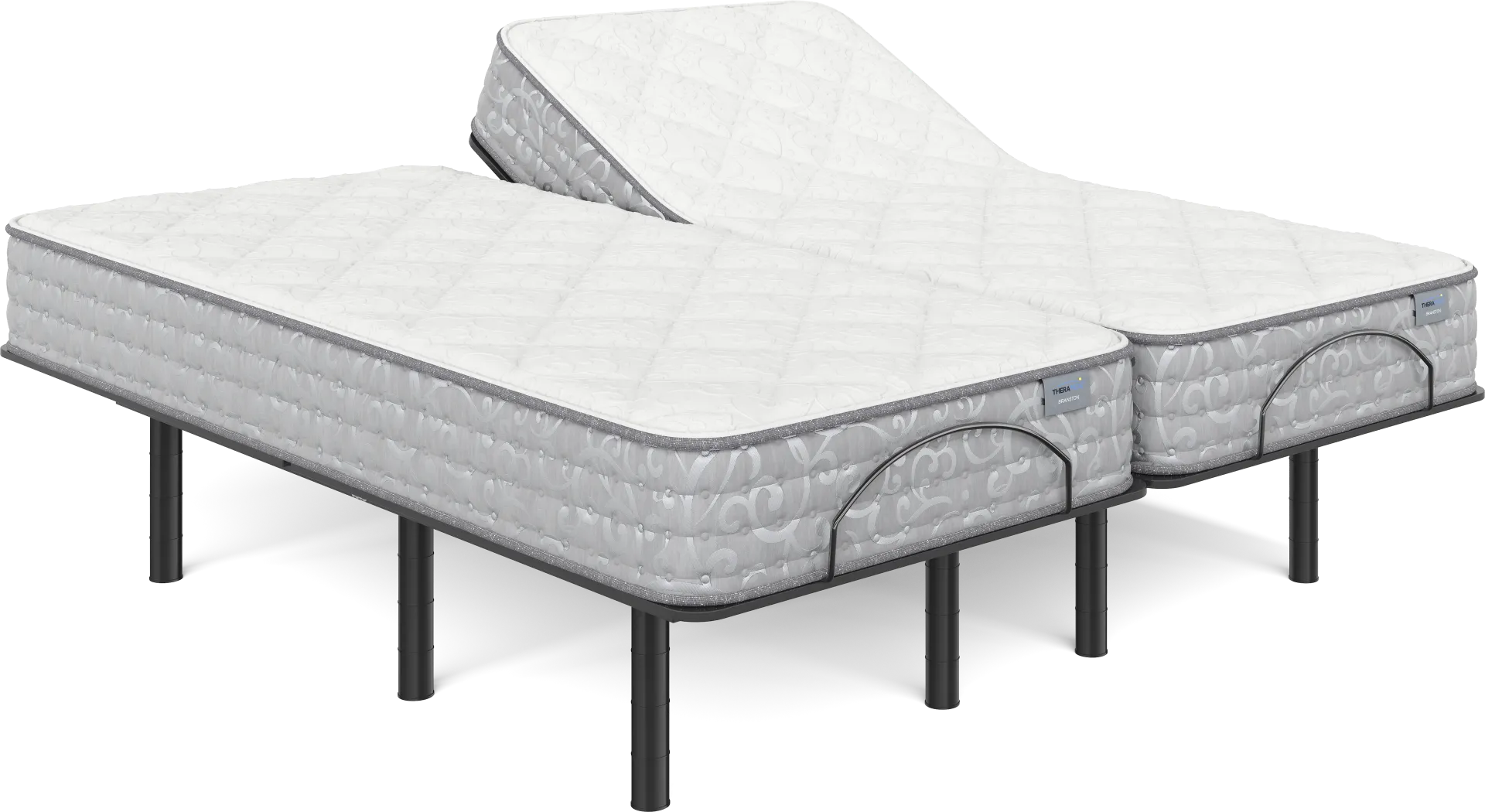 Therapedic Branston Split King Mattress with Head Up Only Base - Image 1