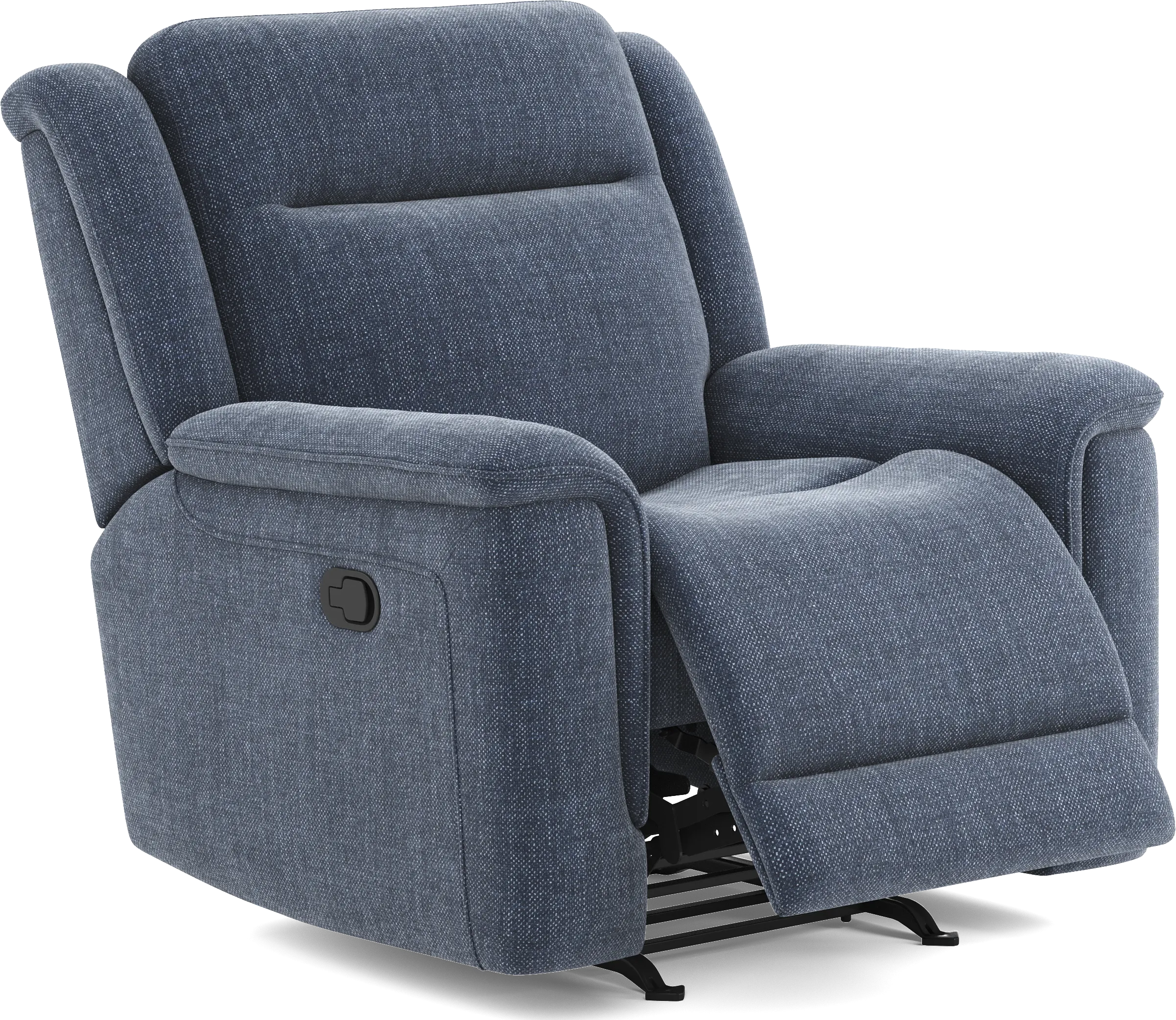 Meadow Park Cobalt Glider Recliner - Thumbnail - Image 1