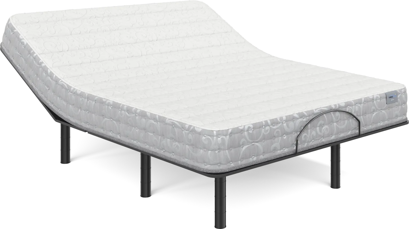 Therapedic Bahia Queen Mattress Set with Head Up Only Base