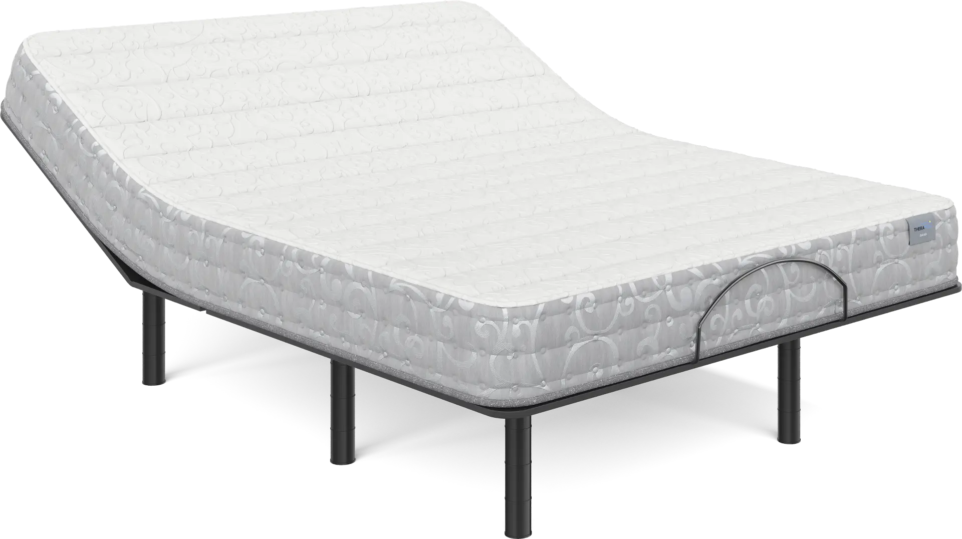 Therapedic Bahia Queen Mattress Set with Head Up Only Base